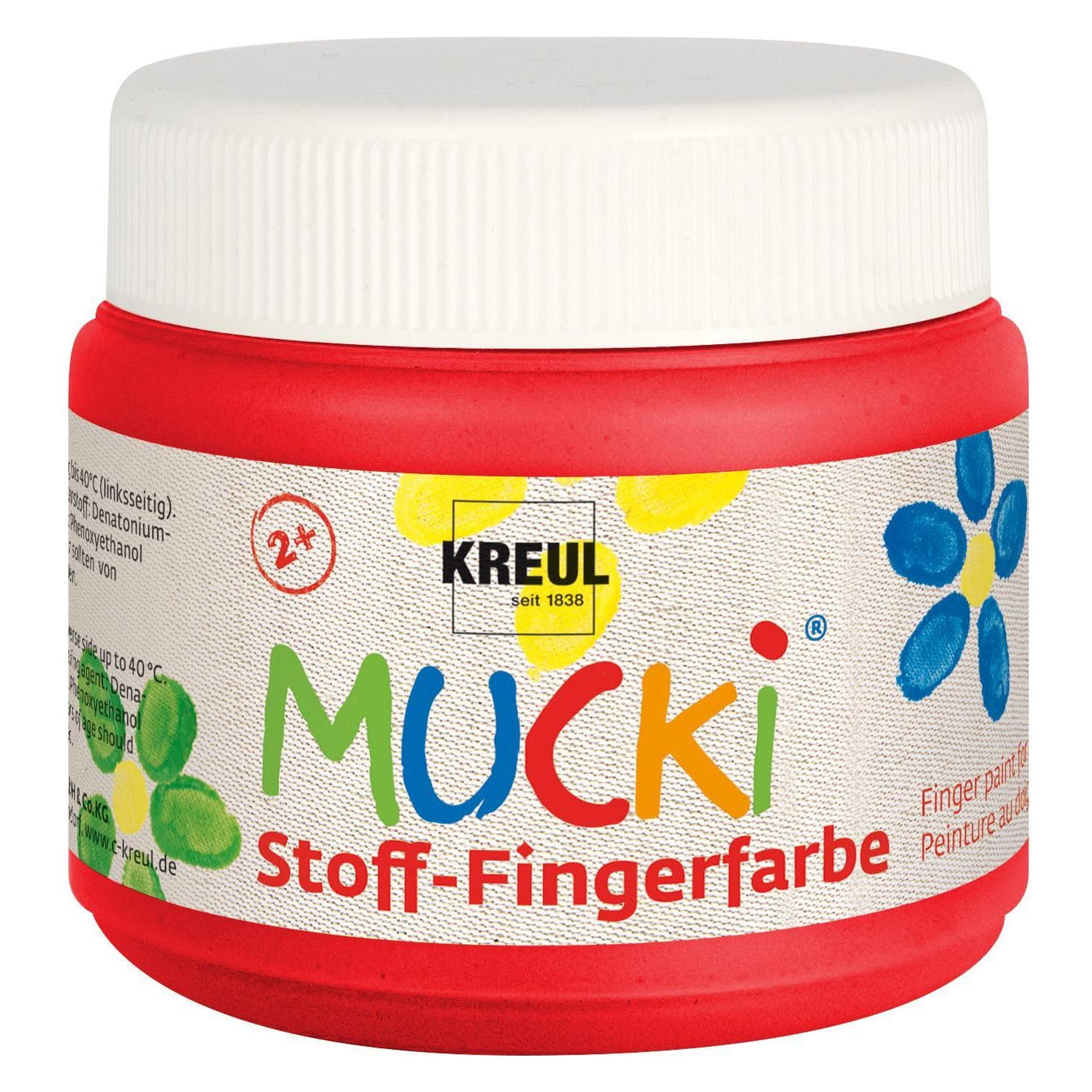 Mucki, Colore + Vernice per fai da te, Colore del dito del tessuto (150 ml)