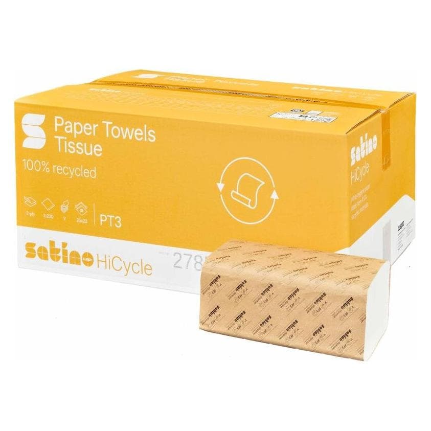 Satino by Wepa HiCycle Papierhandtuch, Carta da cucina, Bianco