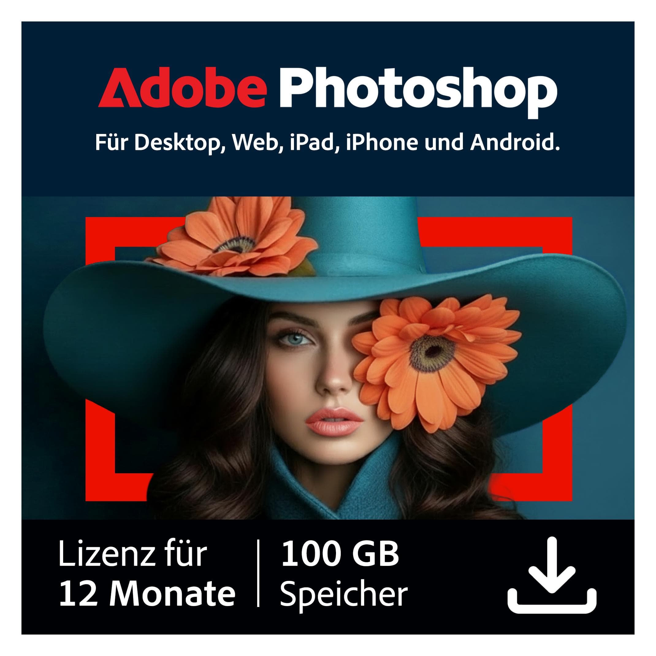 Adobe Photoshop 1 Jahr 100GB Cloudspeicher per iOS & Mac OS