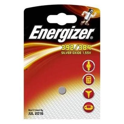 Energizer Batteria per orologio (tipo 392/384, 1,55V) (1 pz., LR41, 44 mAh), Batterie + pile