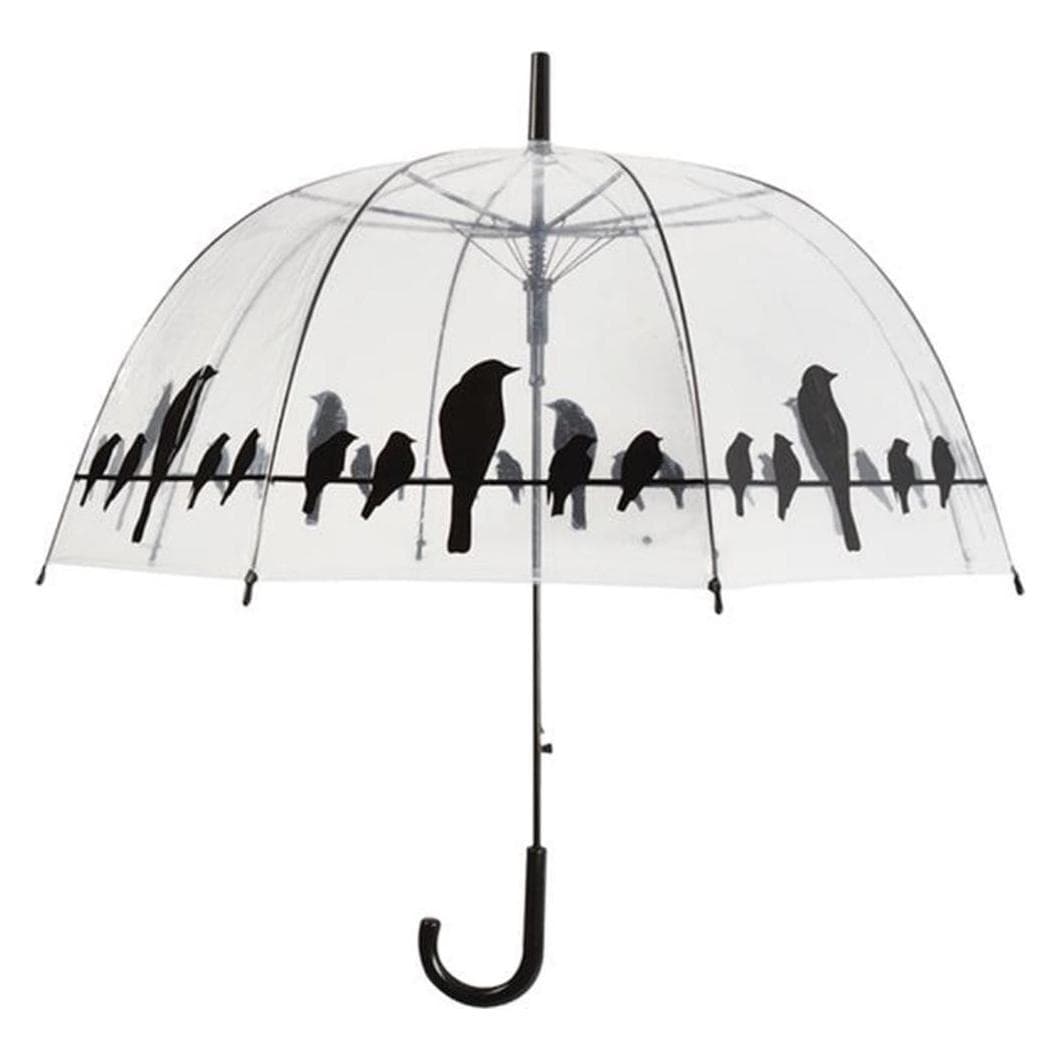 Esschert Design, Donne, Ombrello, Uccelli, Nero