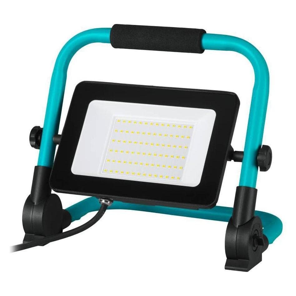 EGLO, Illuminazione da lavoro, 900531 AVELAR Lampada da terra LED 52W 250x185mm Nero Turchese Bianco Neutro IP65