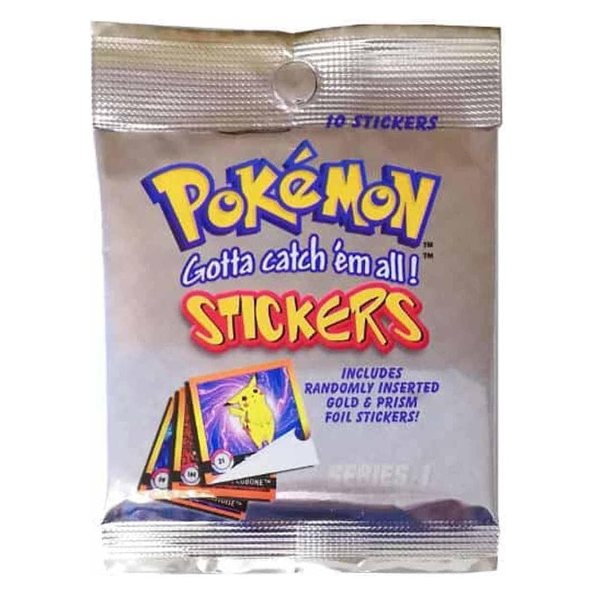 Pokémon Artbox 1999 Sticker Series 1 (Inglese, Pacchetto Booster)