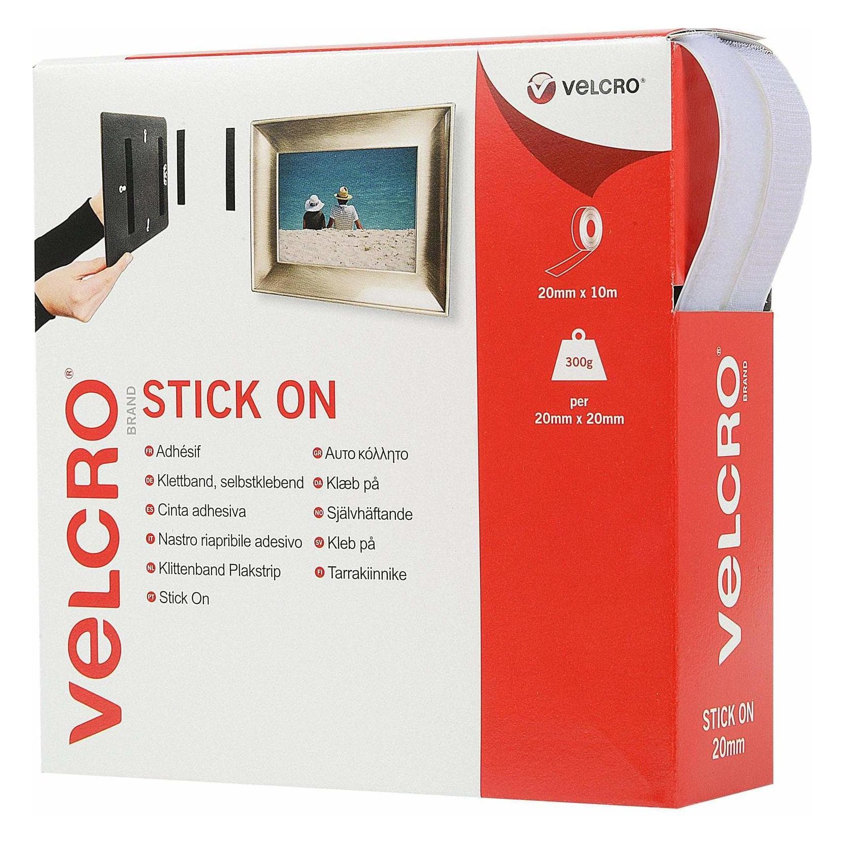 Velcro brand, Nastro in velcro, Adesivo su velcro (20 mm)