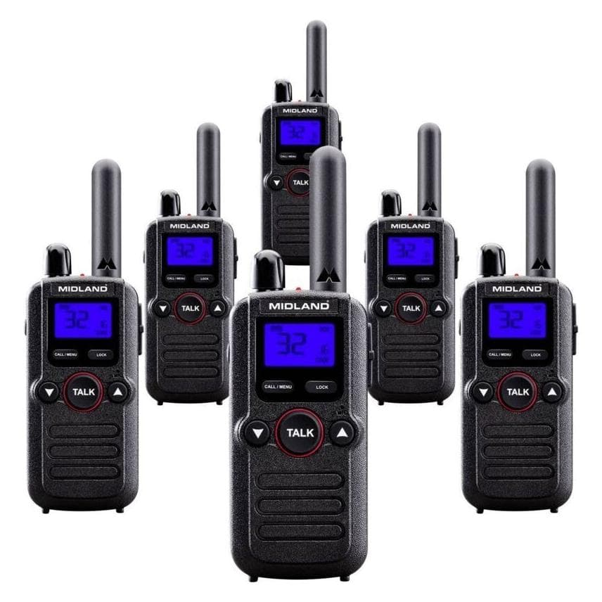 Midland Set di 6 radio BR180 Business C1625.01 PMR (10 km), Walkie talkie