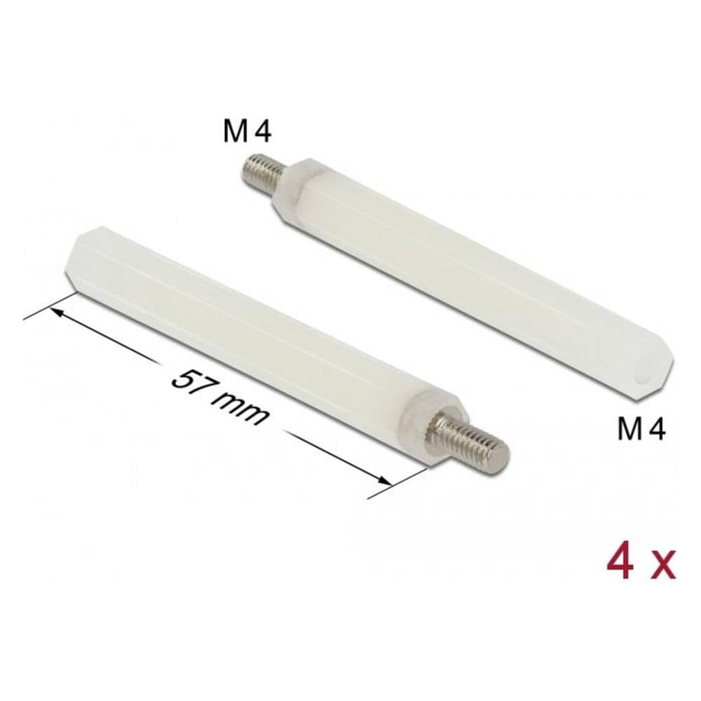 Delock Kit di fissaggio, Cavo + Spina elettrica, Beige