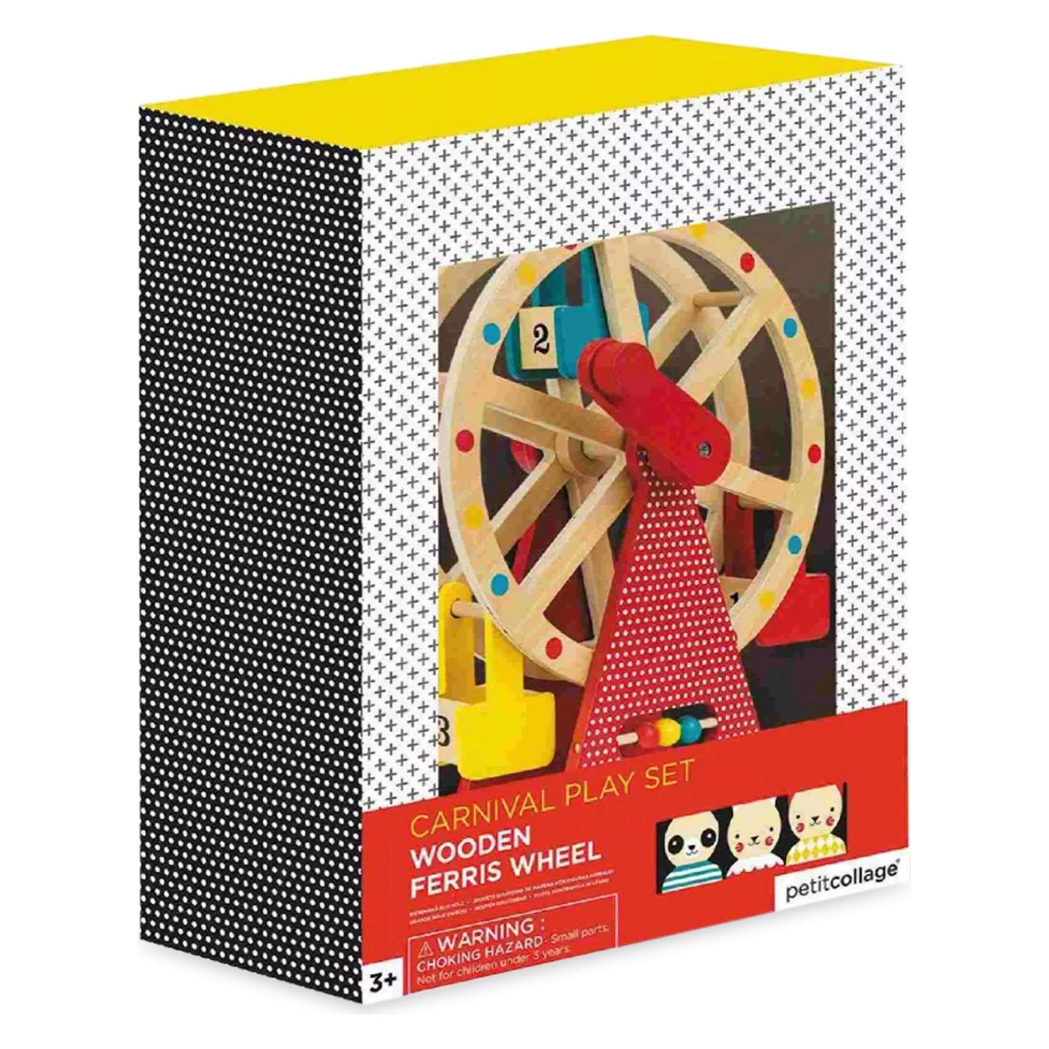 Petitcollage Gioco di apprendimento ruota panoramica in legno (Inglese, 3 - 6 anni)