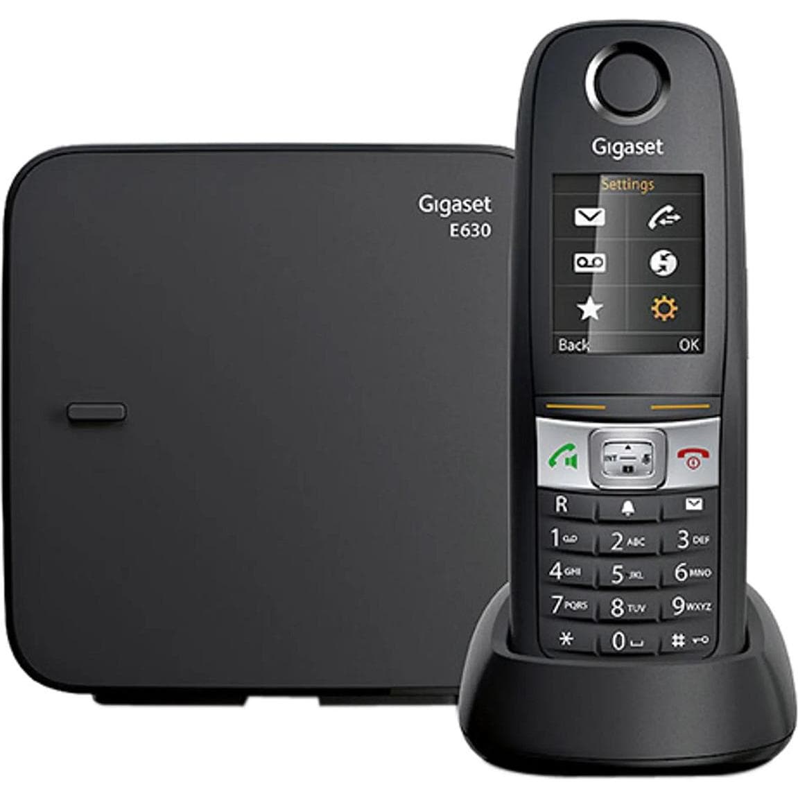 Gigaset E630, Telefono, Nero