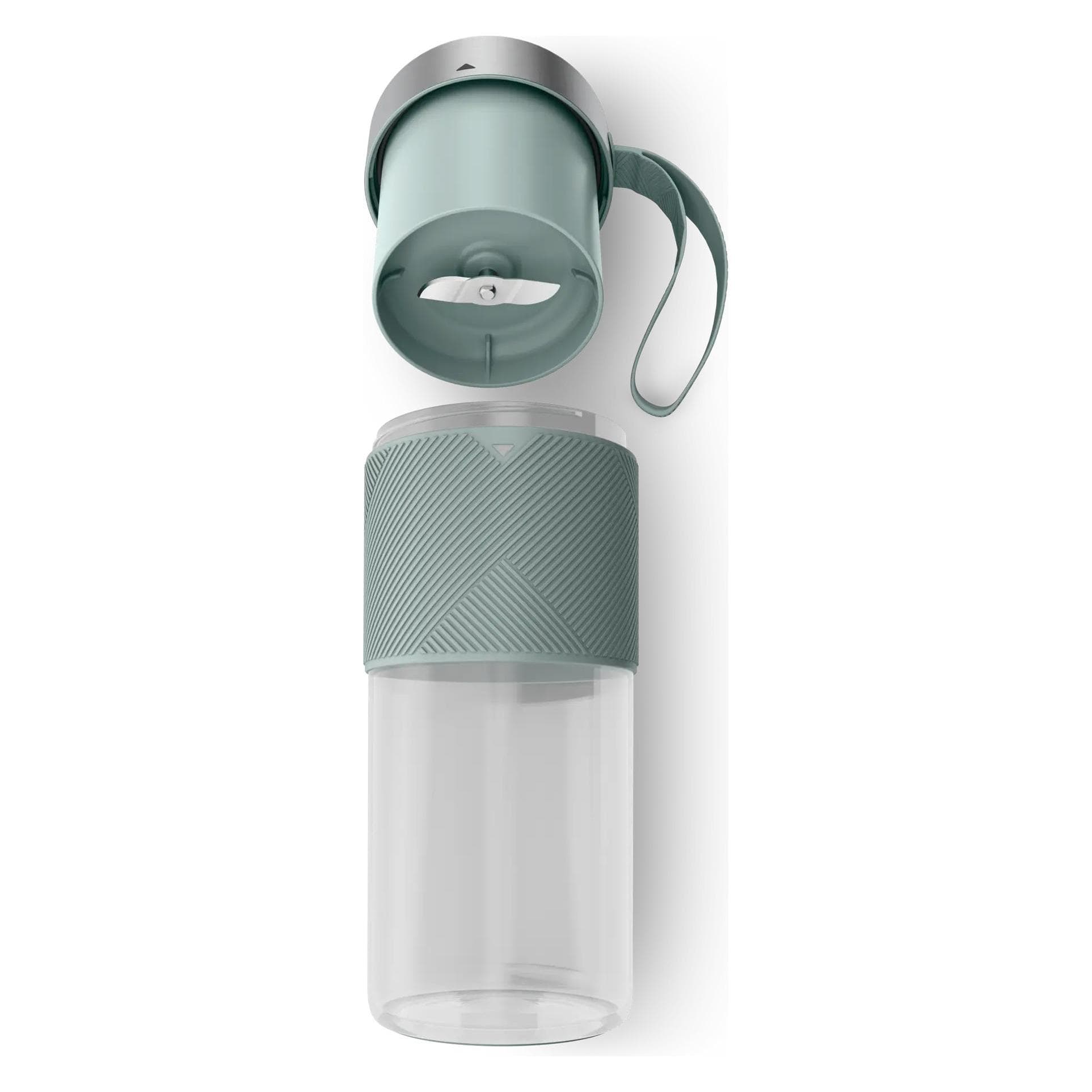 Moulinex Frullatore senza fili LM1C0410, Frullatore a bicchiere, Grigio, Trasparente, Argento