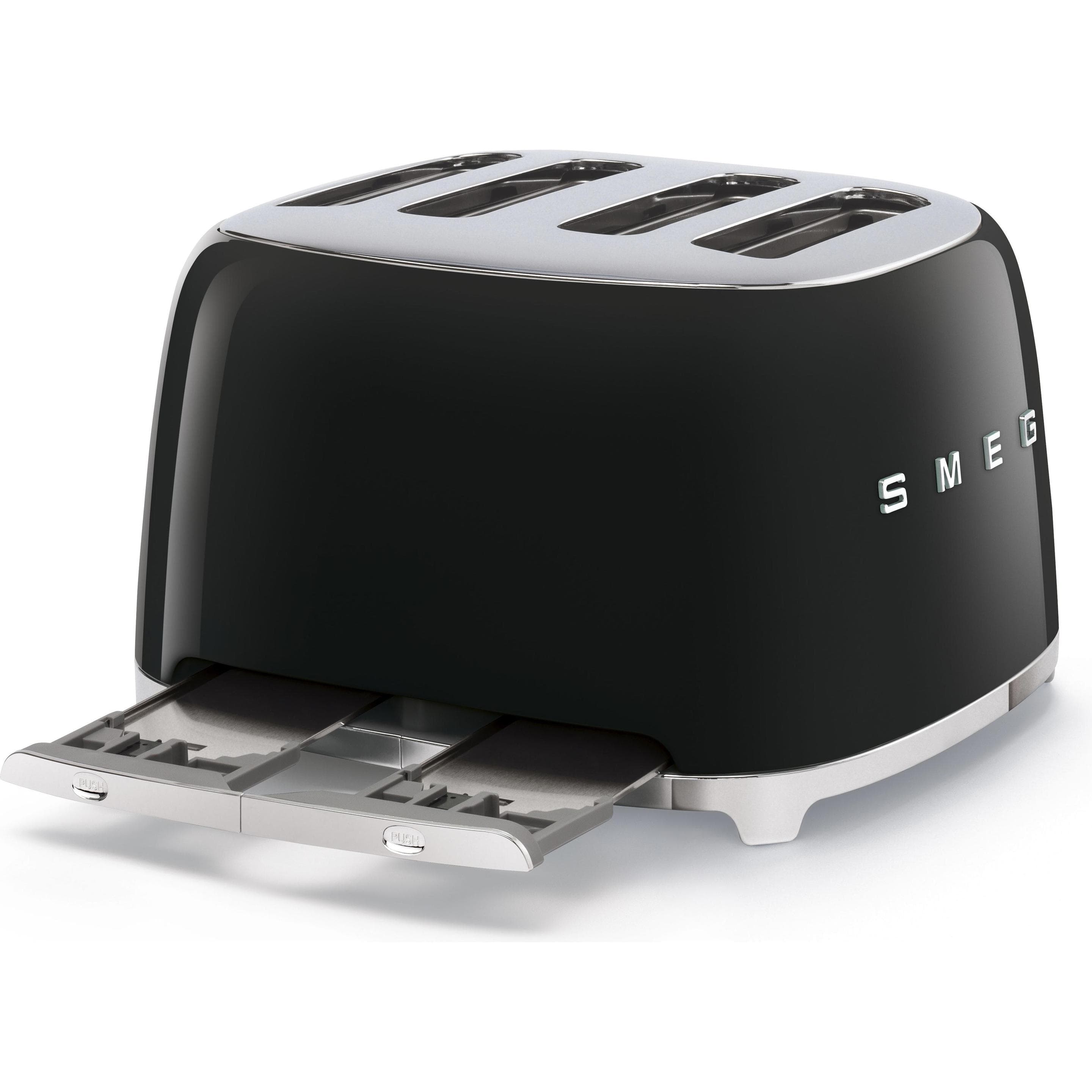 Smeg Stile anni '50 4 fette, Tostapane, Nero
