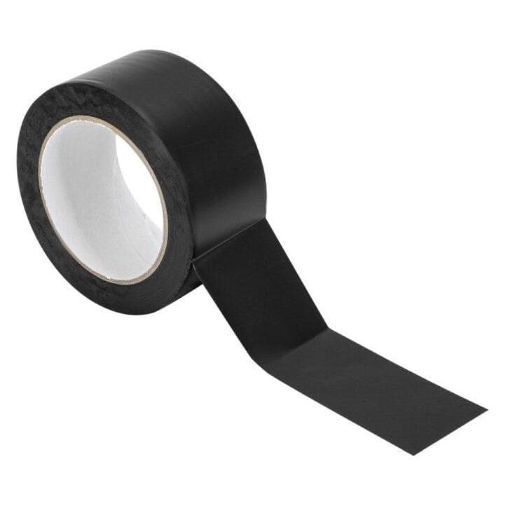 Accessory, Nastro adesivo, Nastro per piste da ballo in PVC 50mmx33m nero (50 mm)