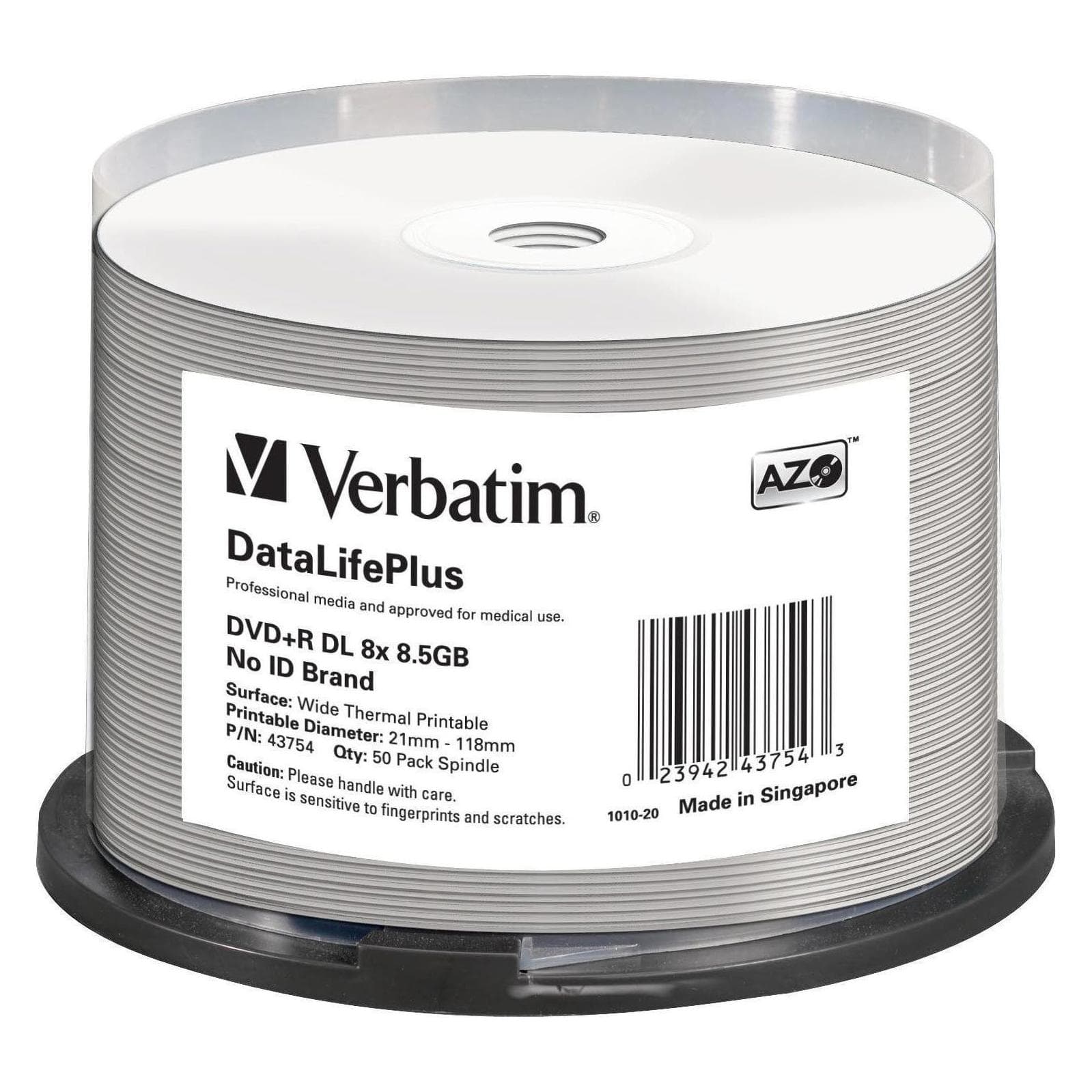 Verbatim Dvd+R dl (50x), Disco ottico