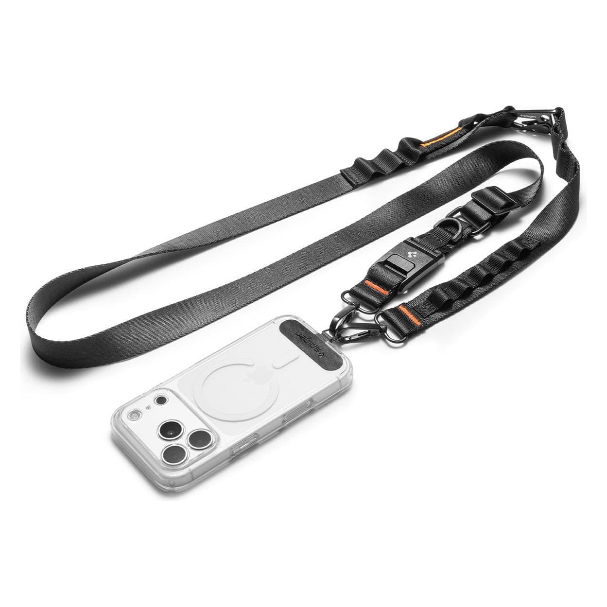 Spigen Da30m Universaler Lanyard-Tragegurt Crossbody Schwarz, Accessori per smartphone, Nero