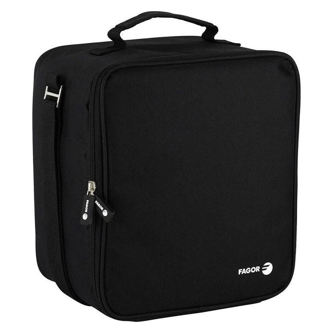 Fagor Borsa porta alimenti con contenitori, Portapranzo, Nero