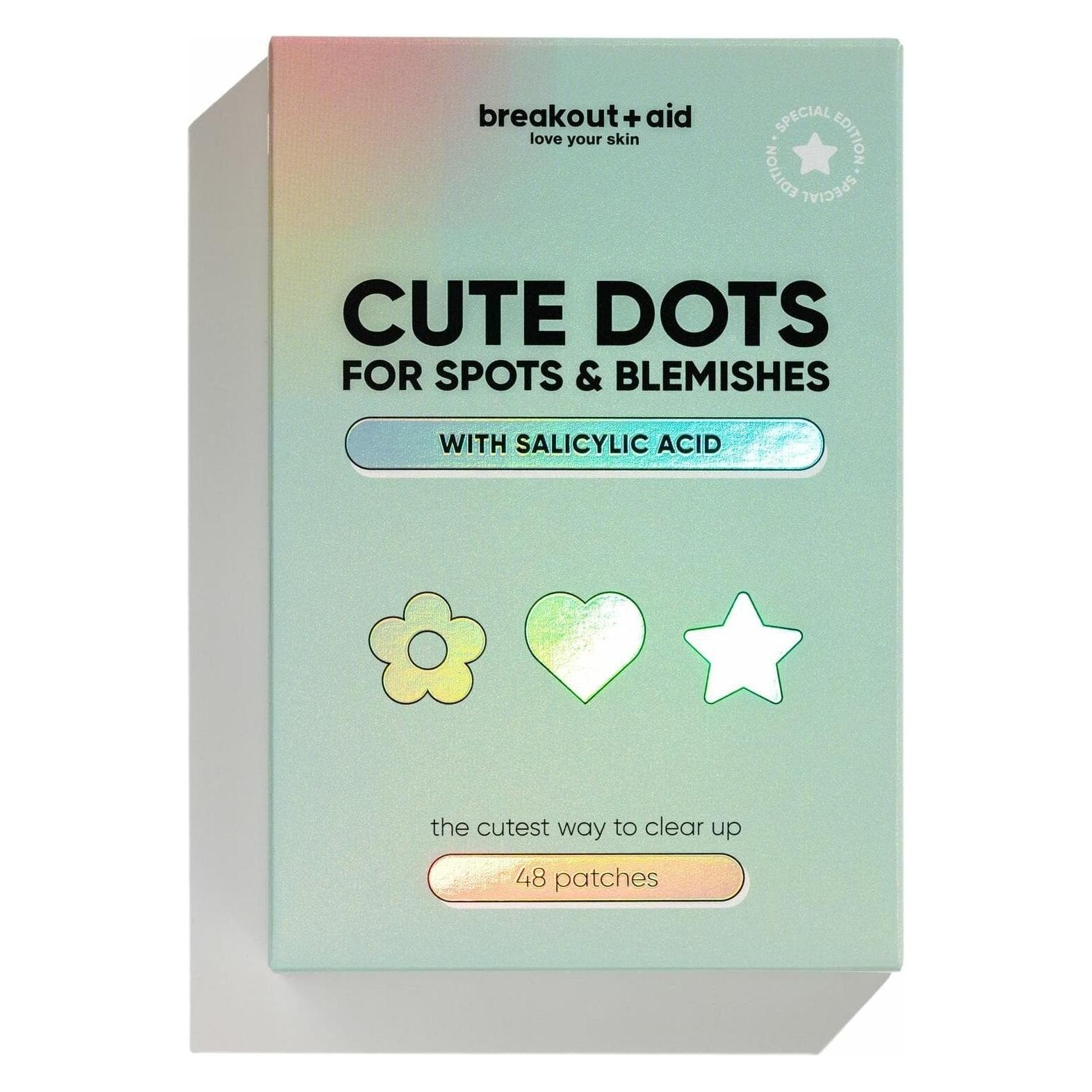 Breakout + Aid, Maschera viso, Cute Dots Pflaster zur topischen Aknebehandlung 48 Stück
