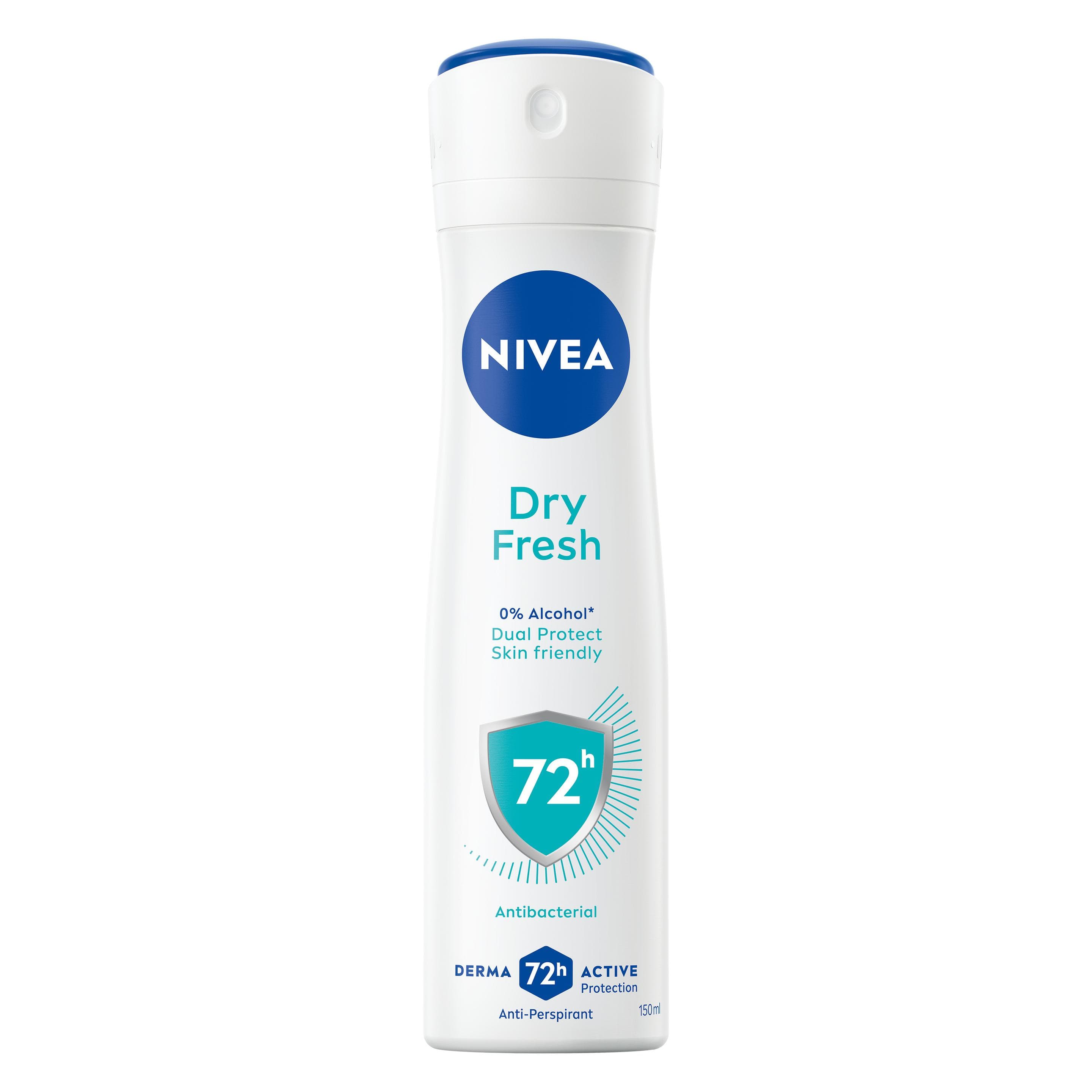NIVEA, Deodorante, Dry Fresh Female Spray 150ml (Getto vaporizzato, 150 ml)