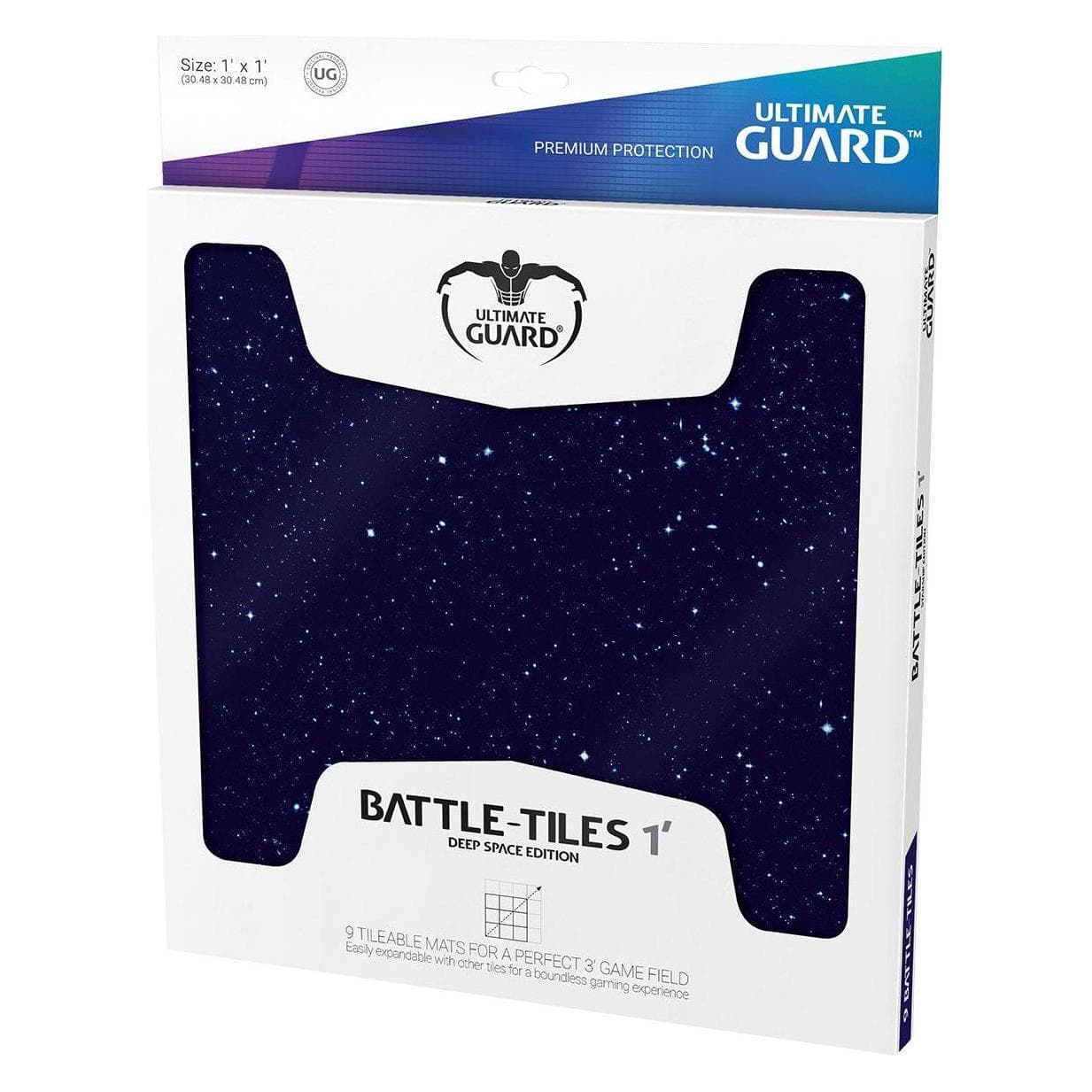 Ultimate Guard UGD010661 - Piastrelle da battaglia - (9x) Spazio, 30 x 30 cm