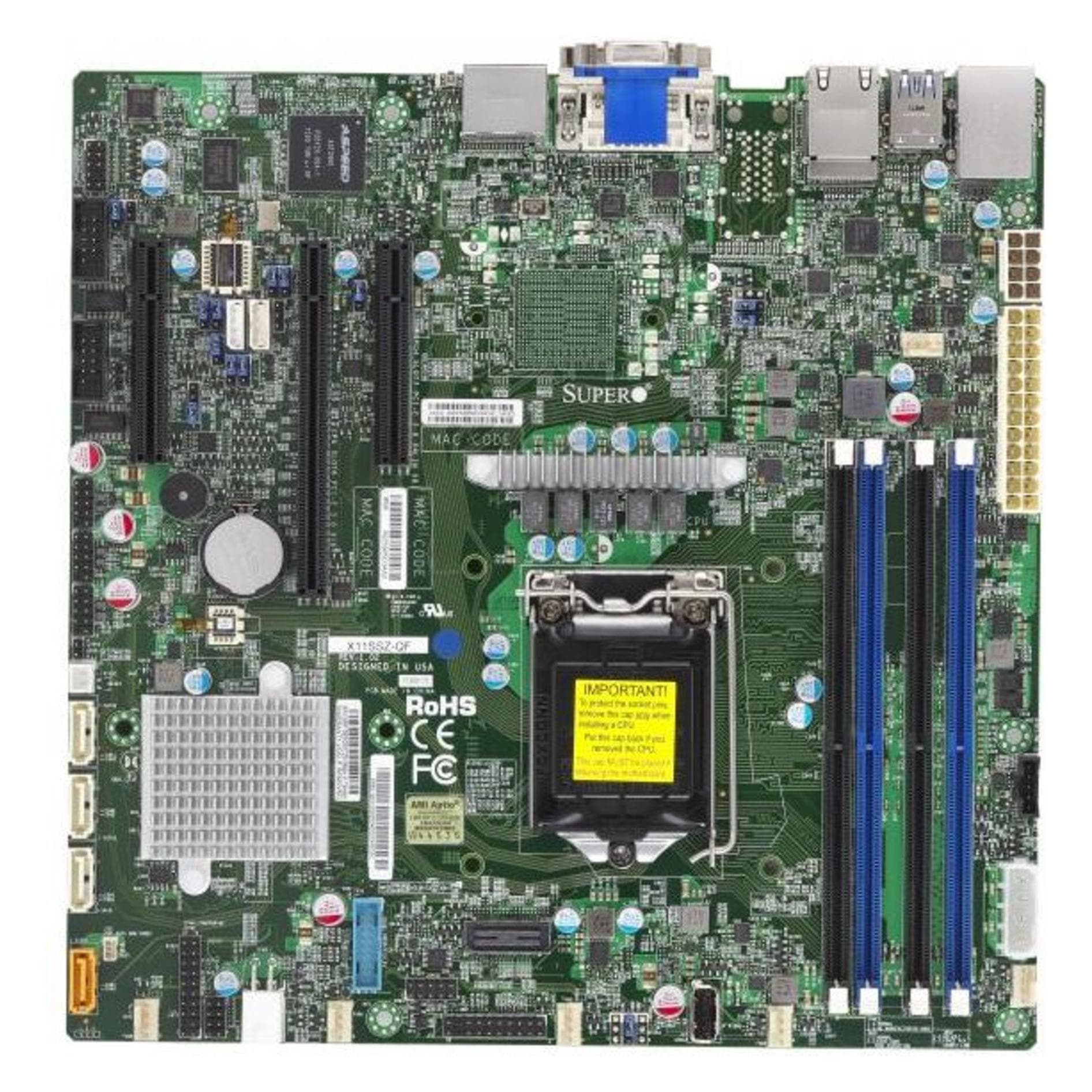 Supermicro X11SSZ-QF (LGA 1151, Intel Q170 Express, mATX), Scheda madre