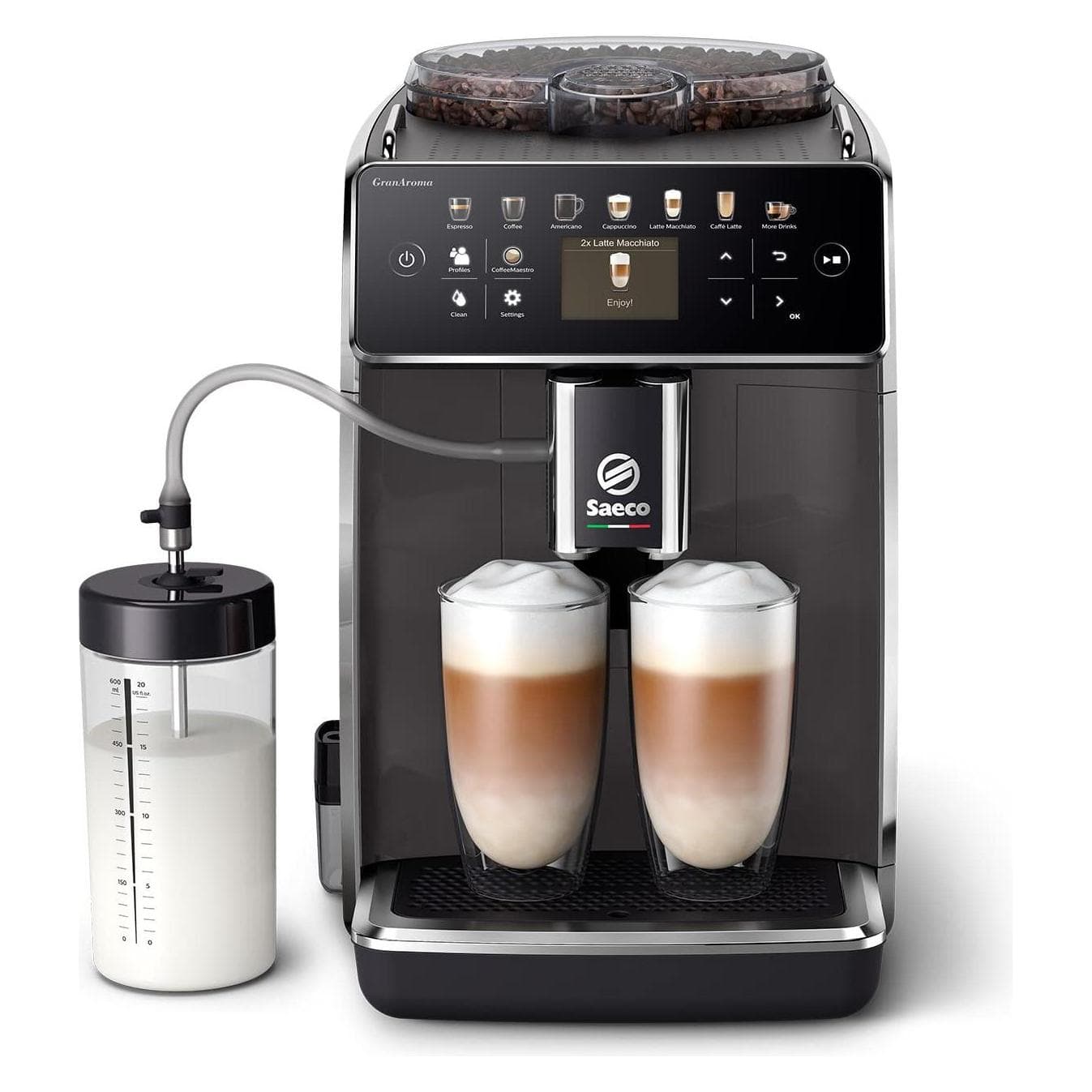 Saeco GranAroma Kaffeevollautomat, Macchina da caffè automatica, Grigio
