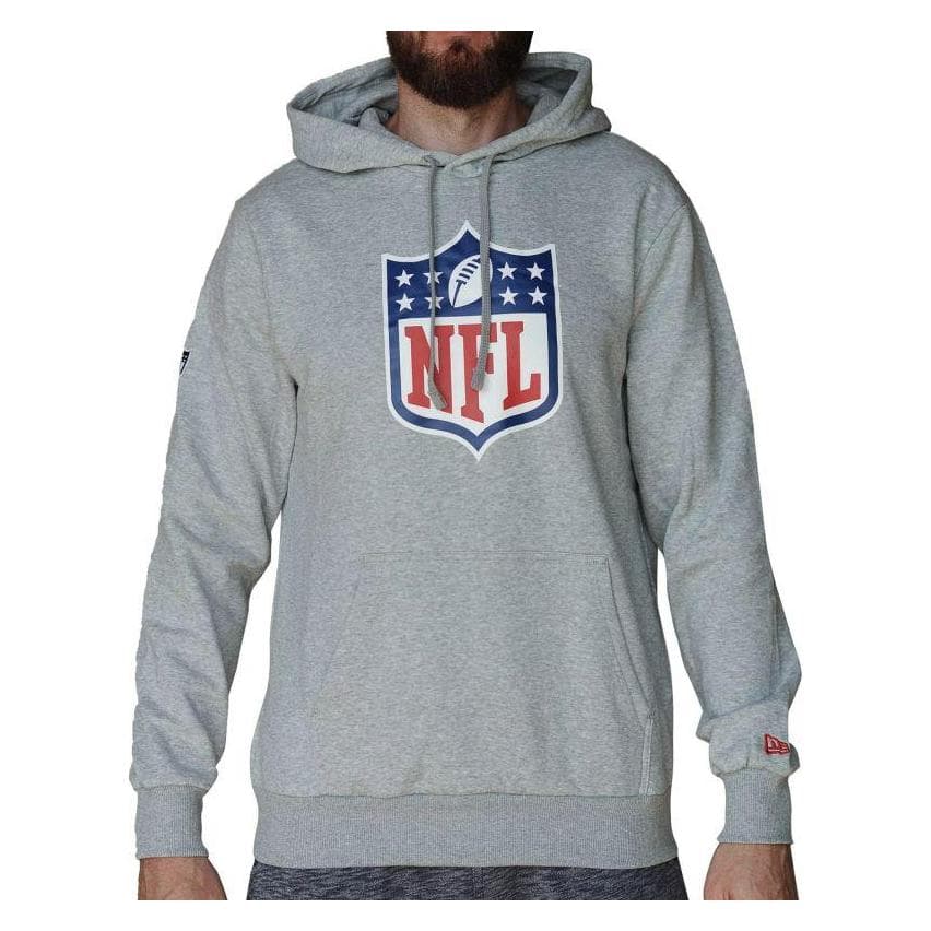 New Era, Uomini, Felpa + Maglione, Felpa con cappuccio NFL Generic Logo 60416768 - L, Grigio, Argento, Multicolore, (L)