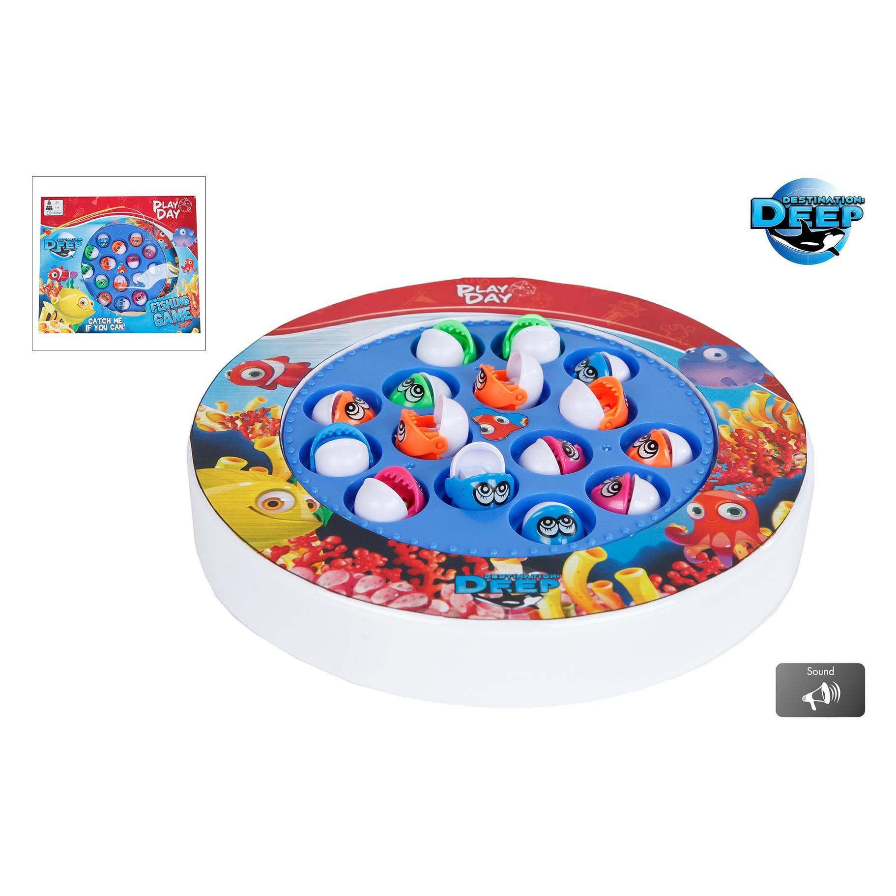 Roost Gioco della pesca 700044 15 pesci 20cm