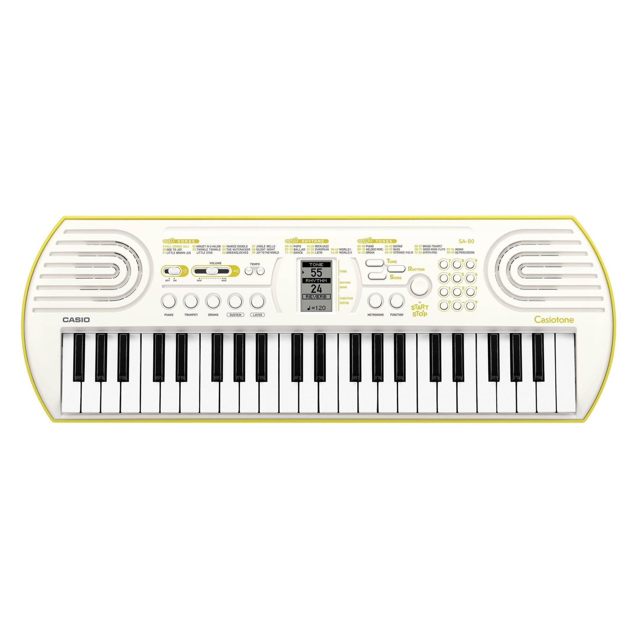 Casio SA-80 (44 Chiavi), Tastiera elettronica, Verde, Bianco