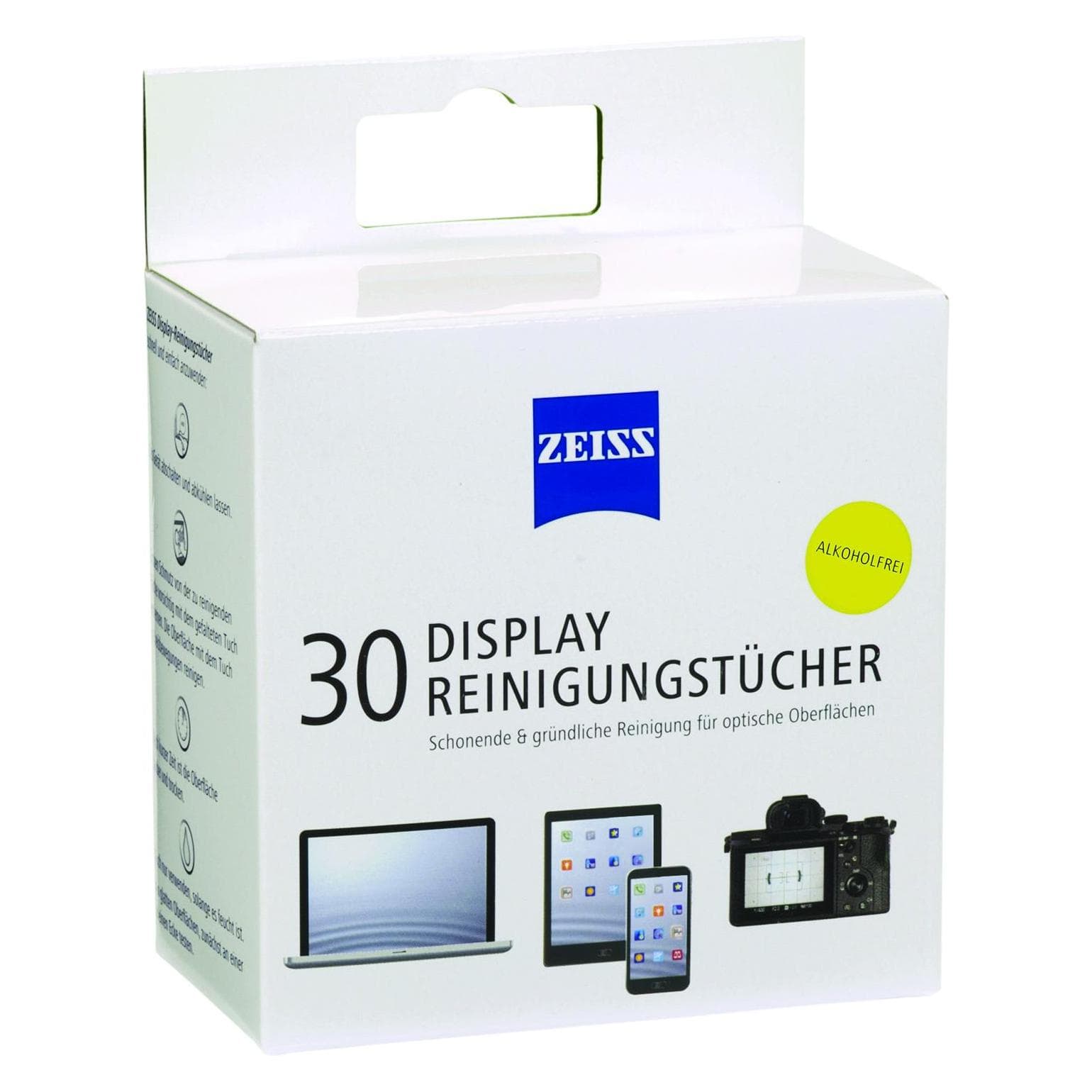 Zeiss, Pulizia PC + periferiche, Panno per la pulizia del display (30x)