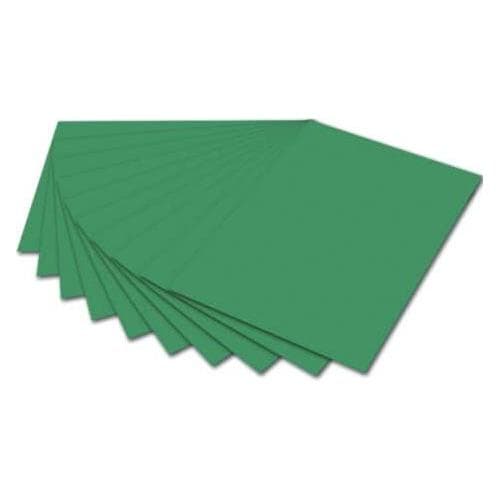 Folia, Carta bricolage, Carta argilla, DIN A4, 130 g/mq, verde muschio (130 g/m², 100x)