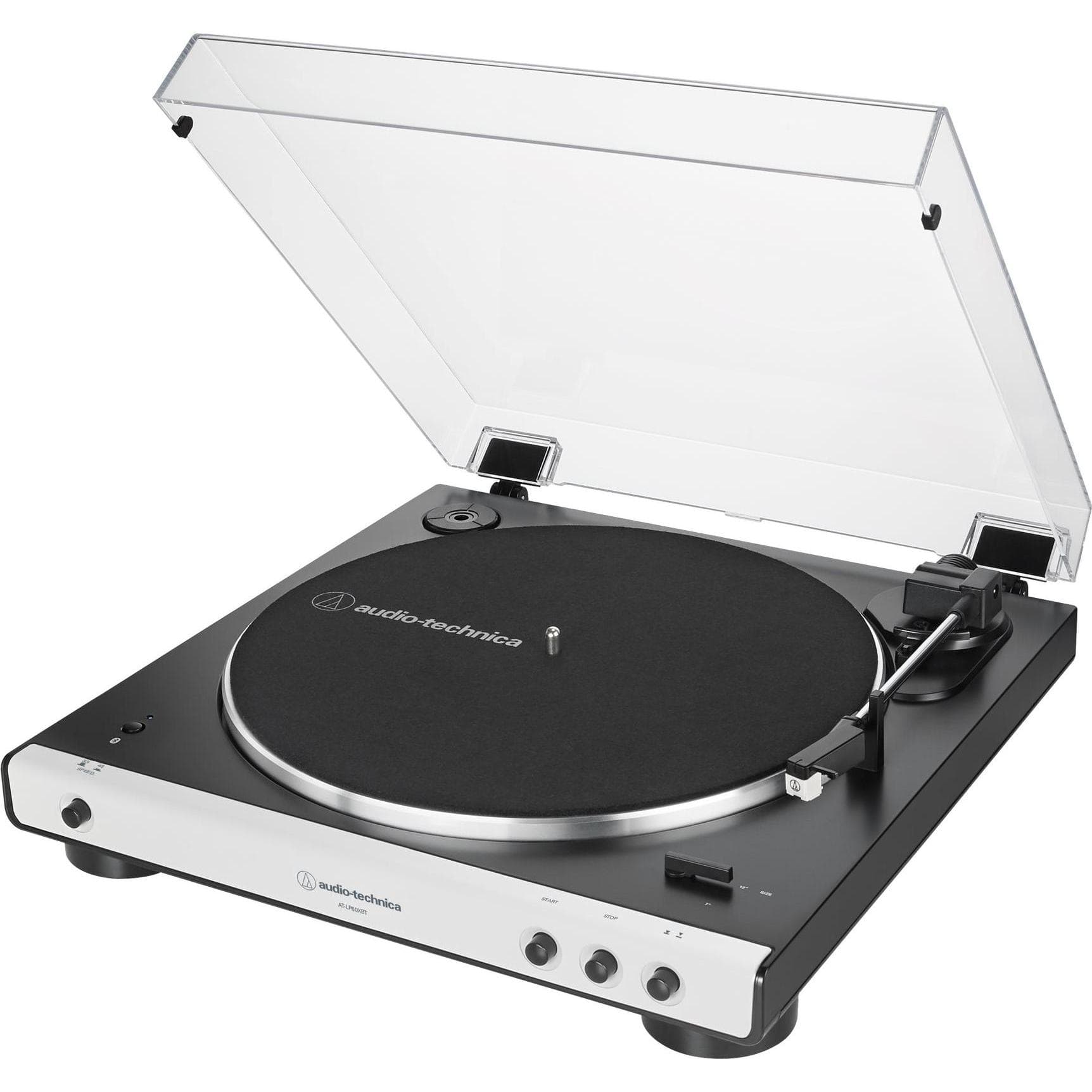 Audio-Technica AT-LP60XBT (Automaticamente), Giradischi, Nero, Bianco