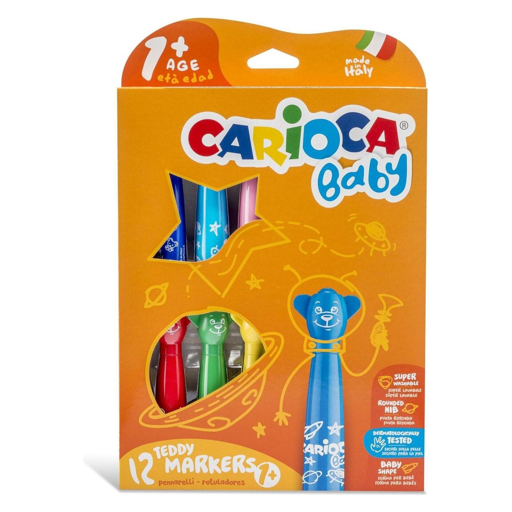 Carioca, Pastelli, Penne in fibra Baby Teddy 1+ (12x)