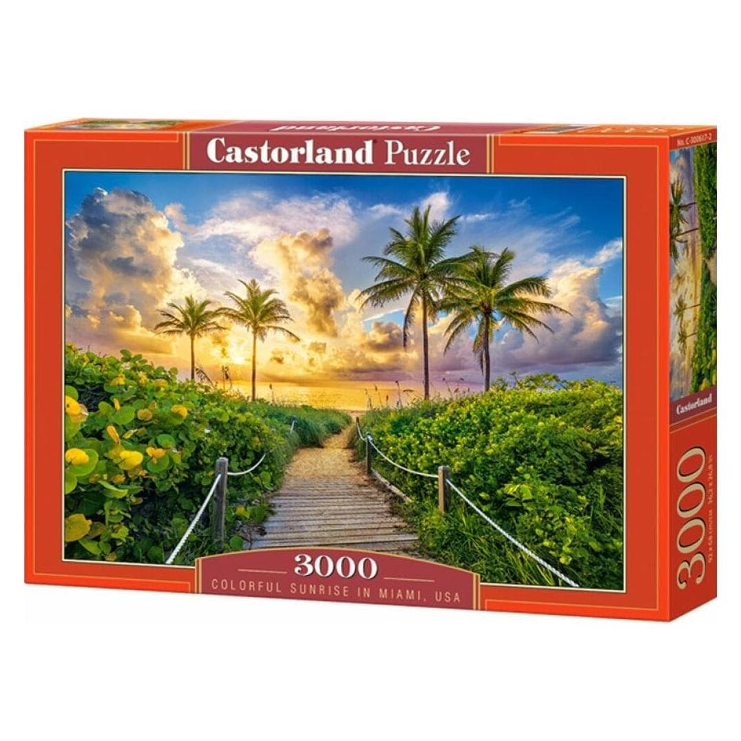 Castorland Puzzle Colorful Sunrise in Miami, USA 3000 pezzi (3000 pezzi)
