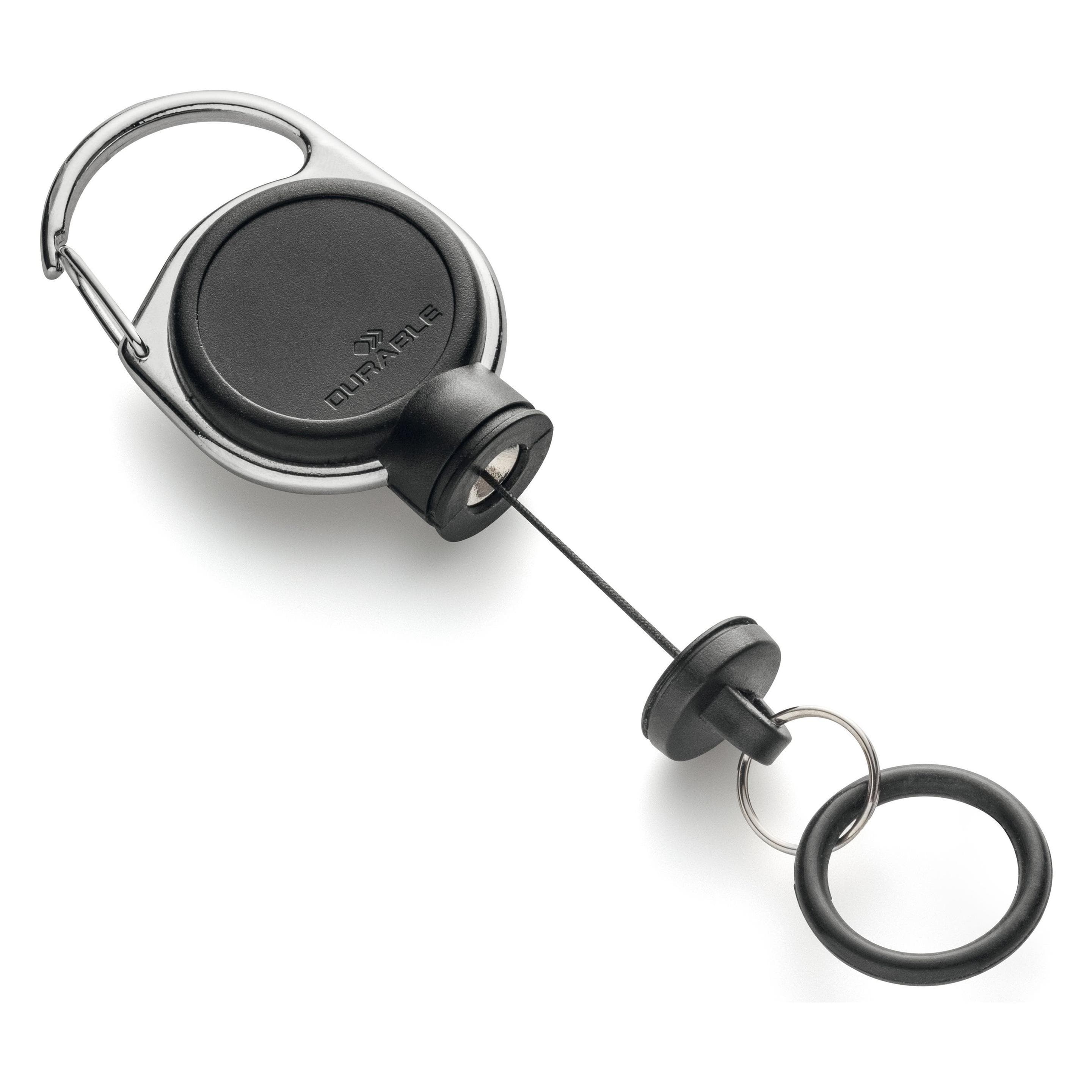 Durable, Dispenser disinfettante, Supporto a clip JoJo per piccoli flaconi di disinfezione Lunghezza della cinghia 600 mm nero