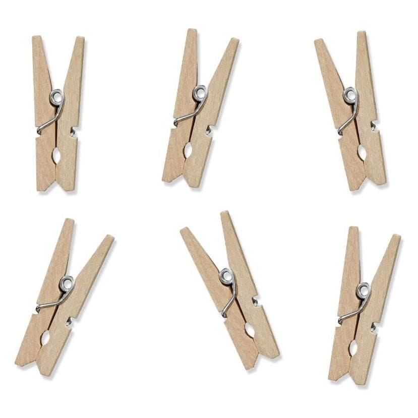 Partydeco Mini pinzette - Natura (20 pezzi) (20 pz.)