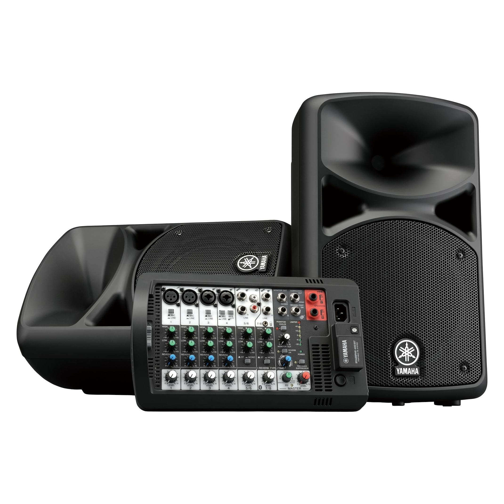 Yamaha Sistema PA Stagepas 400BT (Attivo, 1x 400 W), Altoparlante PA, Nero