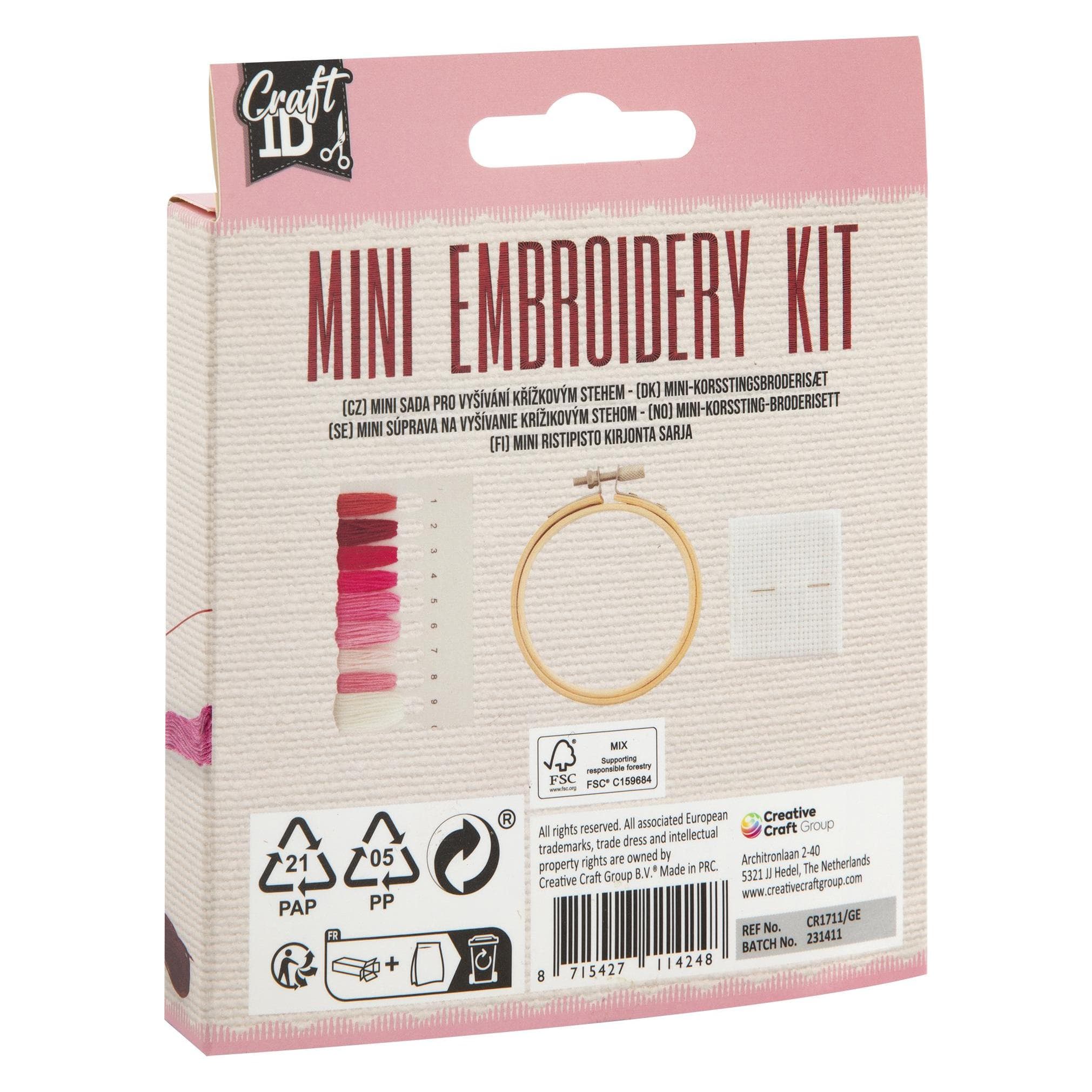Grafix Craft ID - Mini kit da ricamo - Fiore (CR1711)