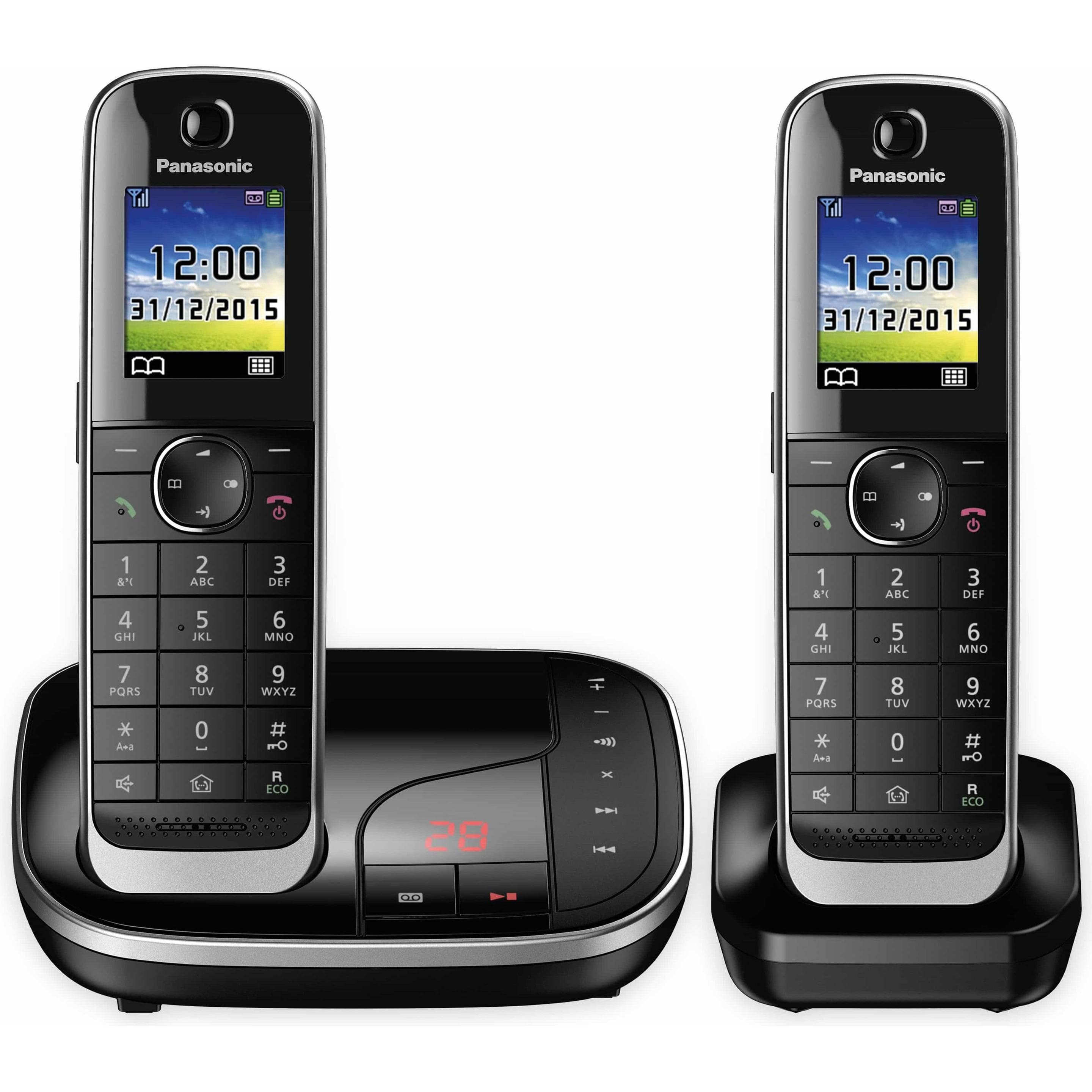 Panasonic KX-TGJ322GB, Telefono, Nero, Bianco