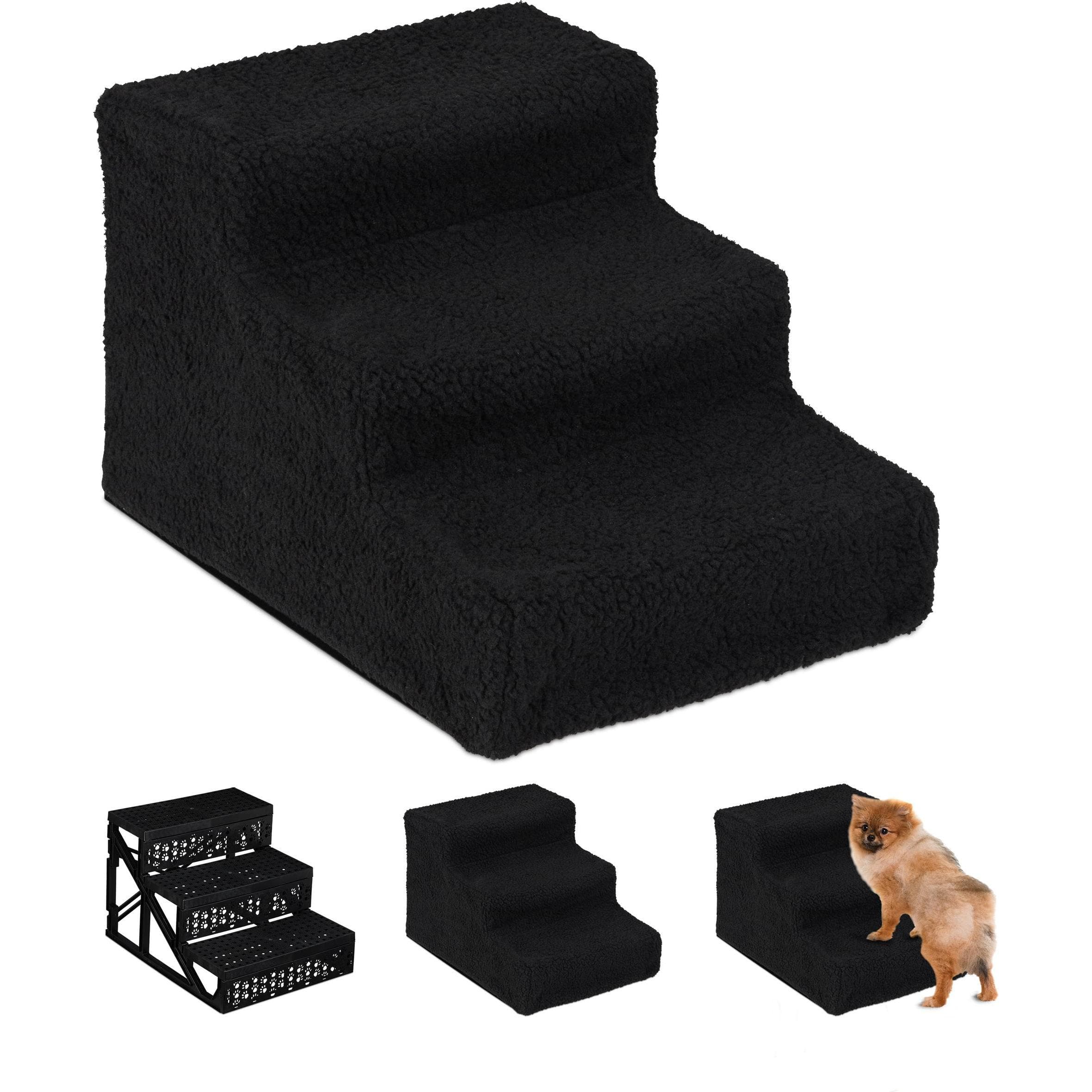 Relaxdays Scale per cani, 3 gradini (Cane, Gatto, Lavabile), Trasporto animali