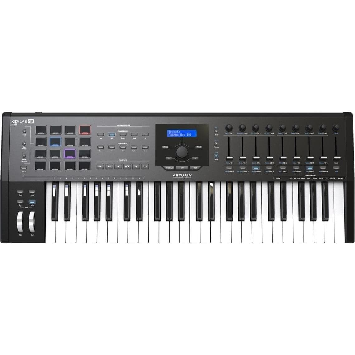 Arturia KeyLab 49 MKII (Tastiera), Controller MIDI, Bianco, Nero
