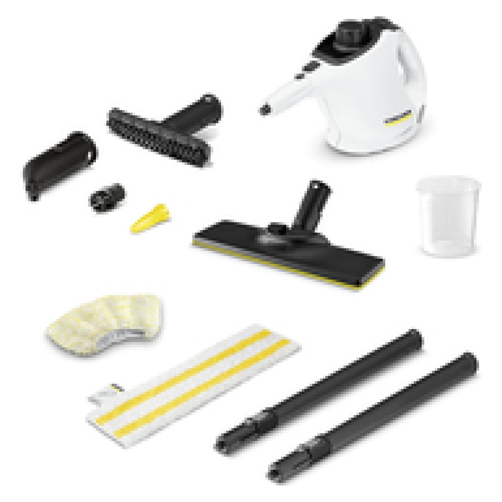 Kärcher SC 1 EasyFix, Pulitore a vapore, Bianco, Nero