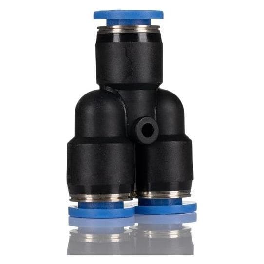 RS PRO, Tecnologia di connessione dei tubi, Equal Y Fitting, 8 mm (Raccordi per tubi)