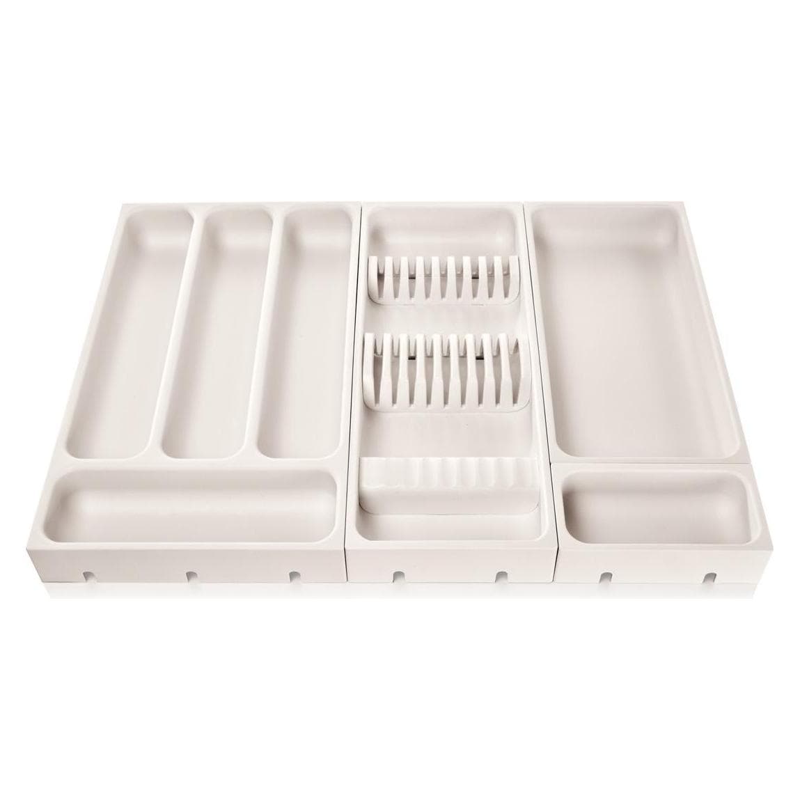 Tescoma Vassoio portaposate FlexiSpace, Portaposate, Bianco