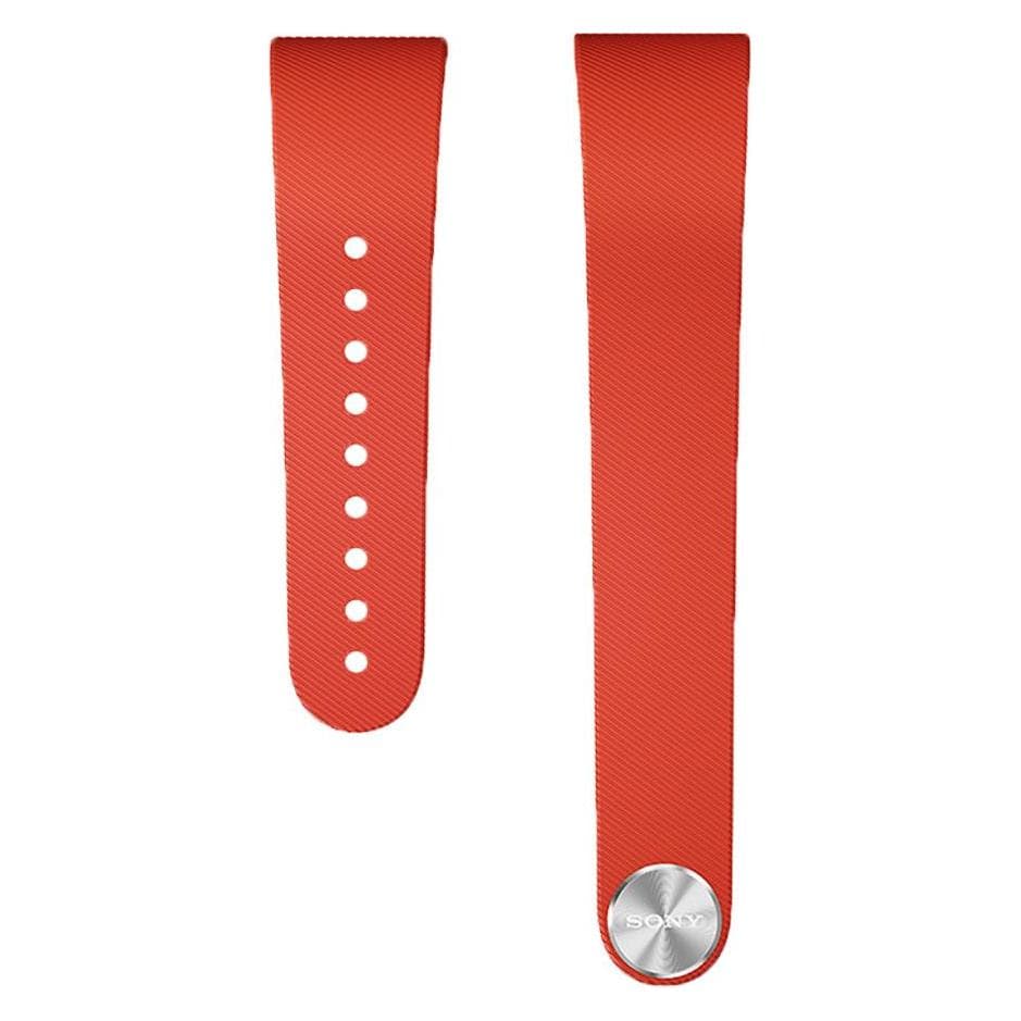 Sony Bracciale SWR310 (Materiale sintetico), Cinturini per orologi, Blu, Rosso