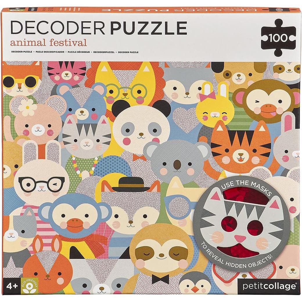 Petitcollage Decoder Puzzle animali 100 pezzi SV (100 pezzi)