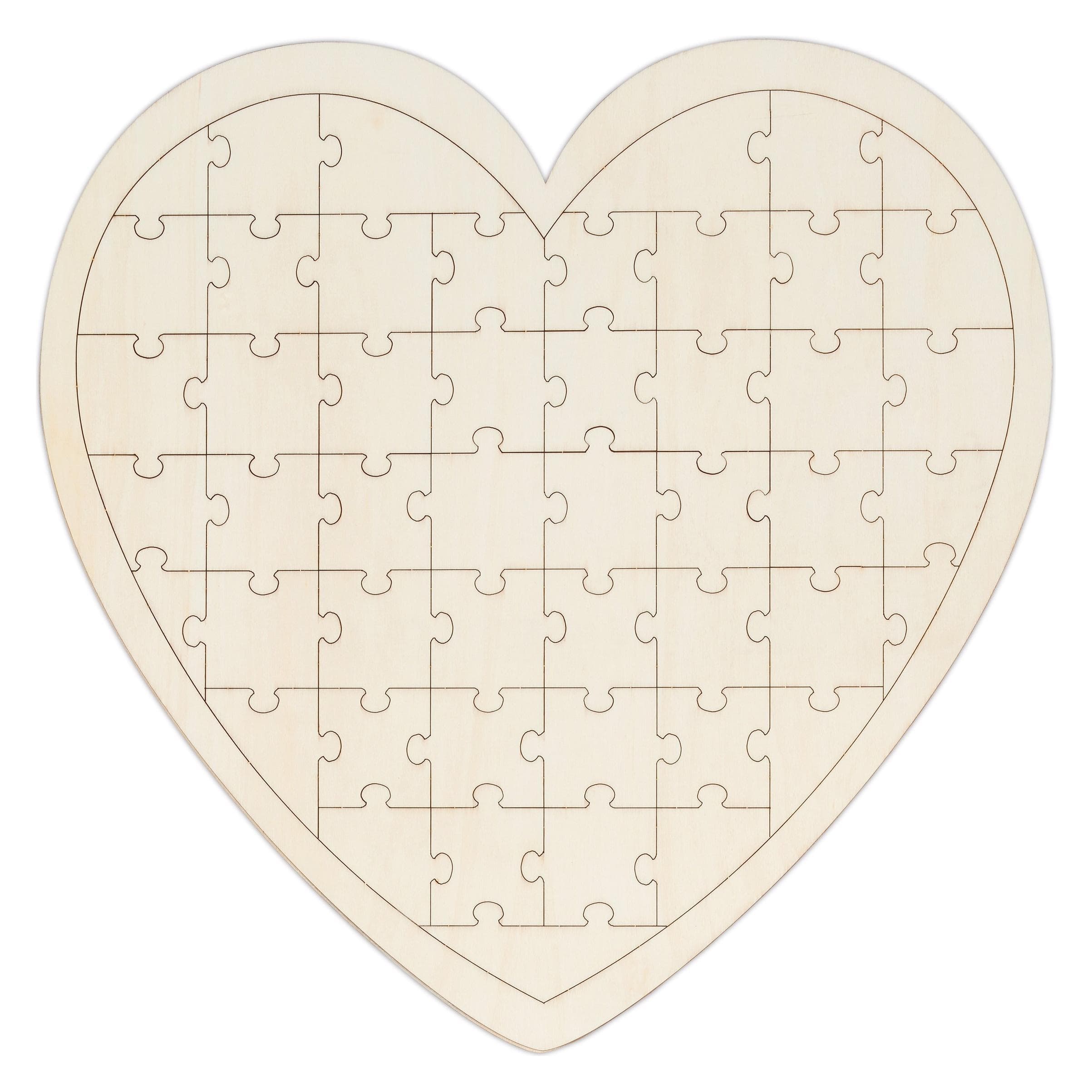 Relaxdays Puzzle del cuore (49 pezzi)