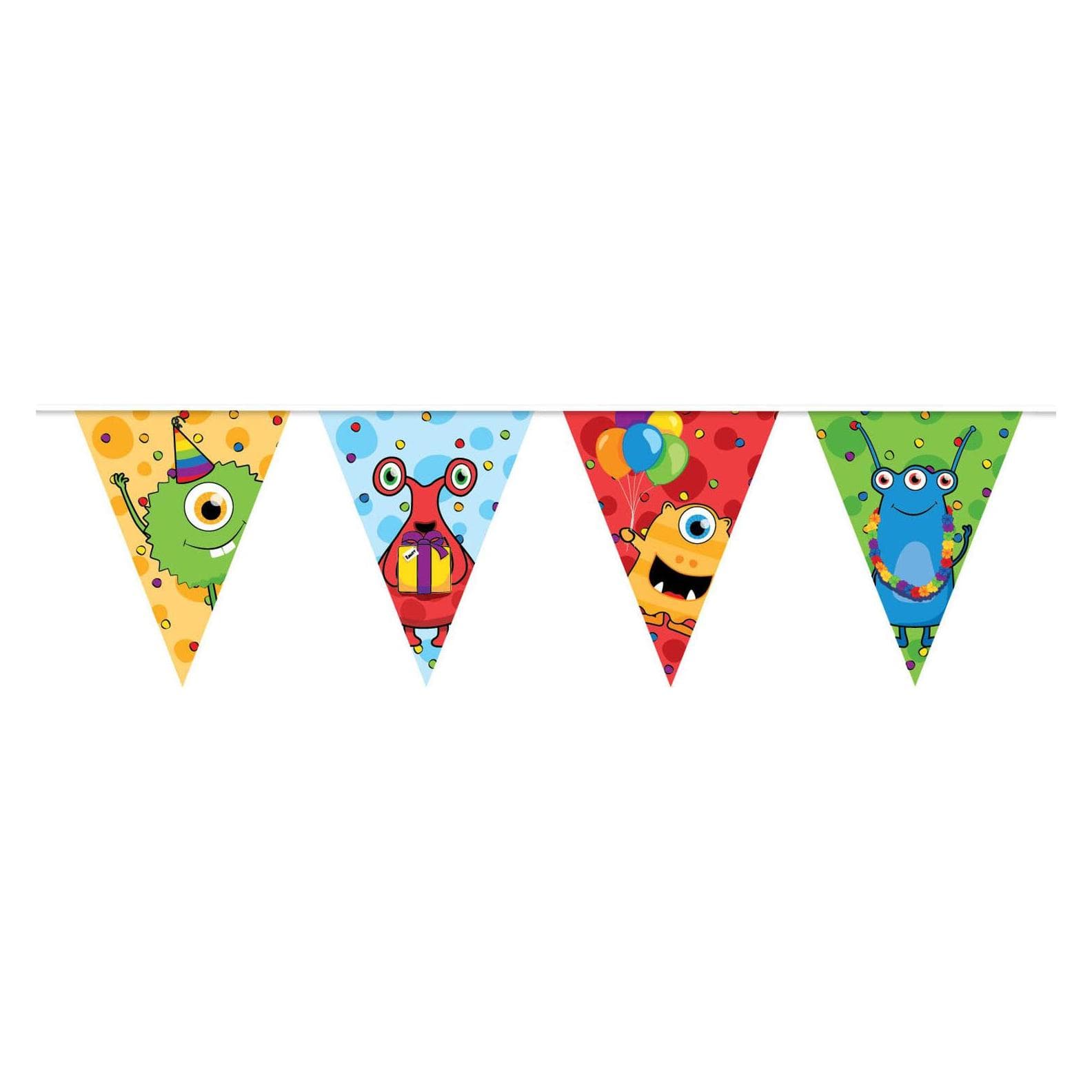 Haza Witbaard Linea di bandiere Monster Party, 10 metri. (1 pz.)