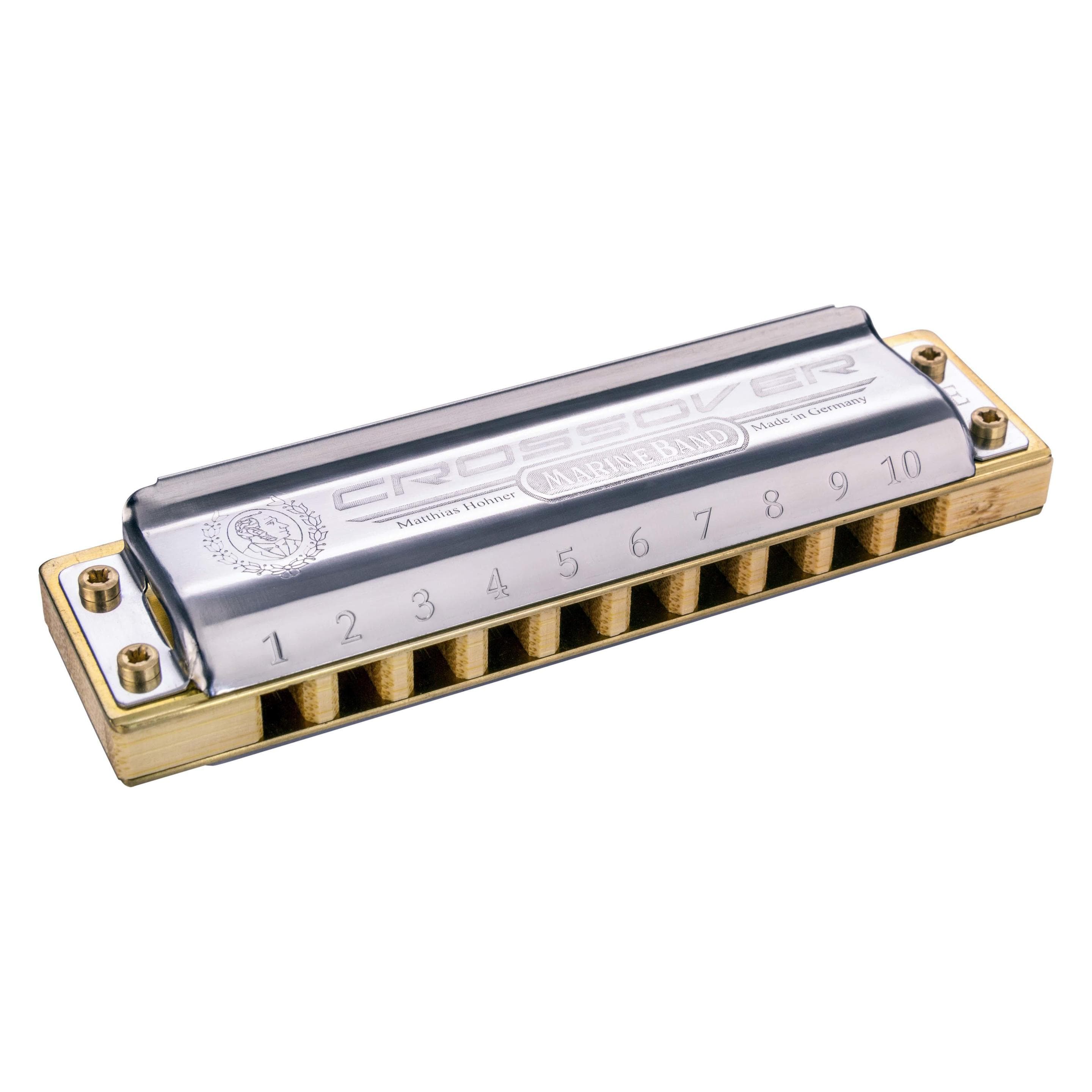 Hohner Marine Band Crossover G-Dur (Armonica, Diatonica), Strumento a fiato, Argento