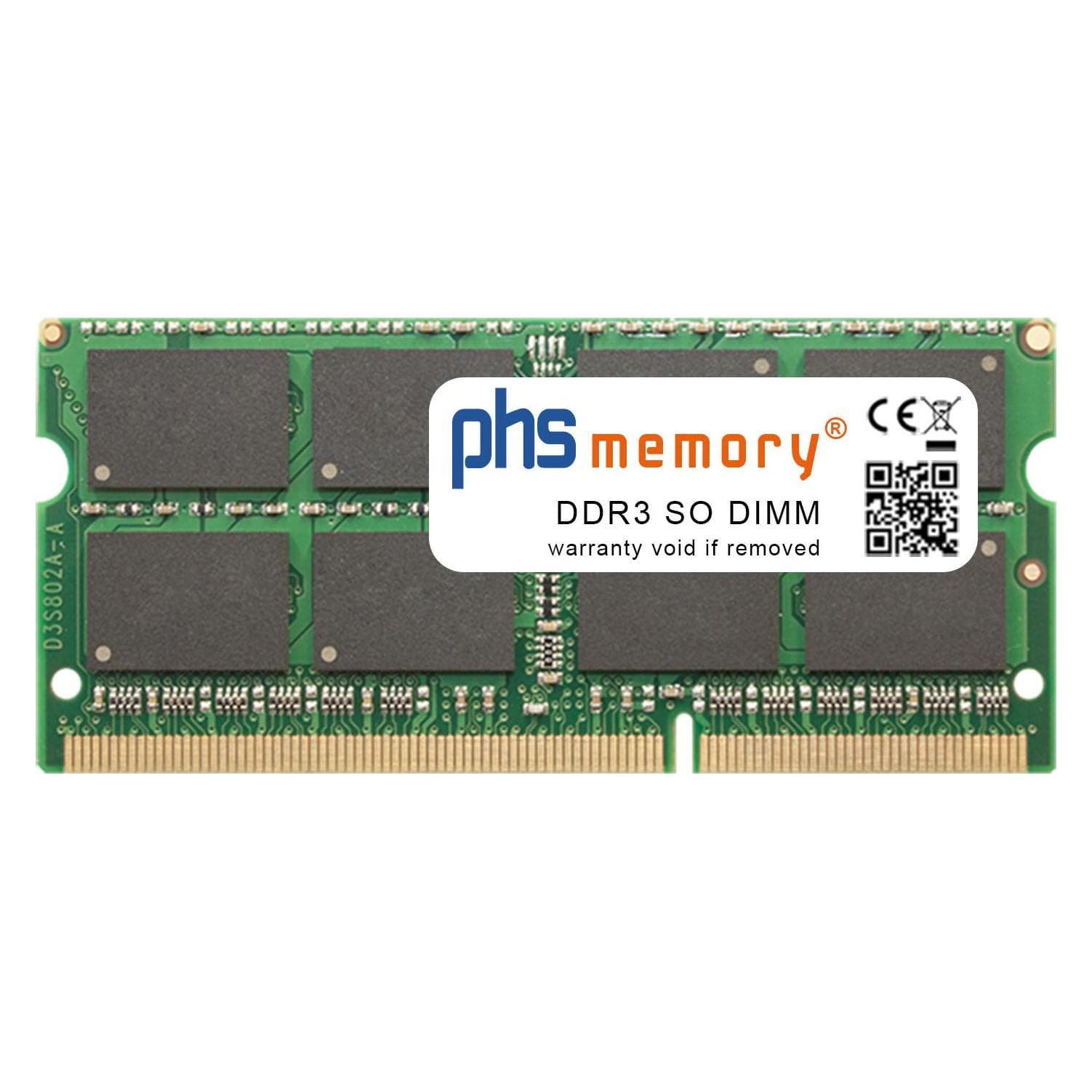 PHS-memory 8 GB di memoria RAM per Acer Aspire E5-571-53S1 DDR3 SO DIMM 1600MHz (Acer Aspire E5-571-53S1, 1 x 8GB), Memoria RAM (modelli specifici)