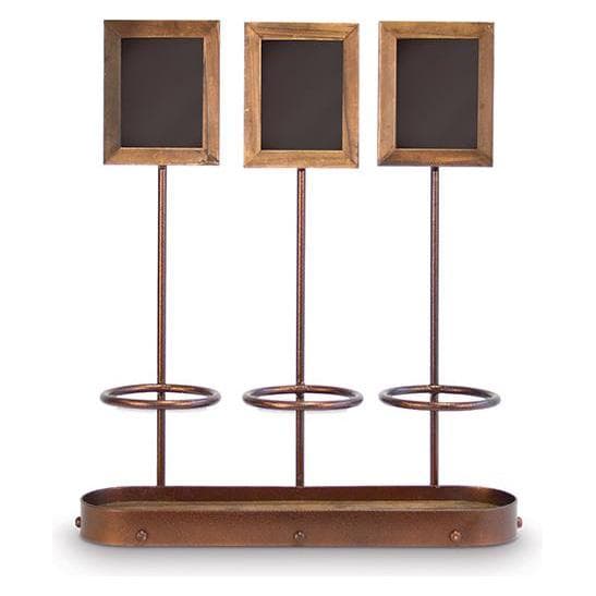 Frabosk, Scaffale vino, Securit WB-WR-3 lavagna e accessori Nero, Marrone, Legno Melammina, Metallo, Resina, Legno (3 bombole)