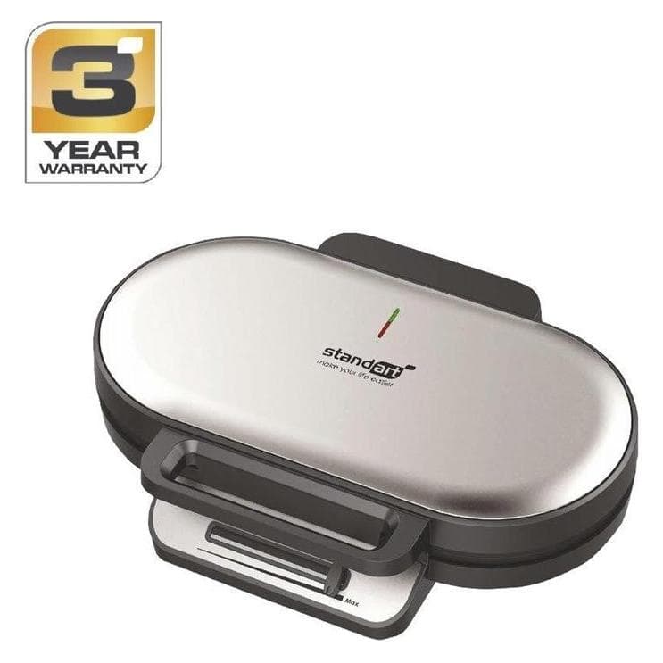Standart MACCHINA PER WAFFLE ZM-511B, Piastra per waffel, Nero, Grigio
