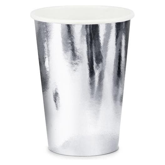 Partydeco Tazze, argento, 220ml (1 pz. / 6 pz.) (6 pz.)